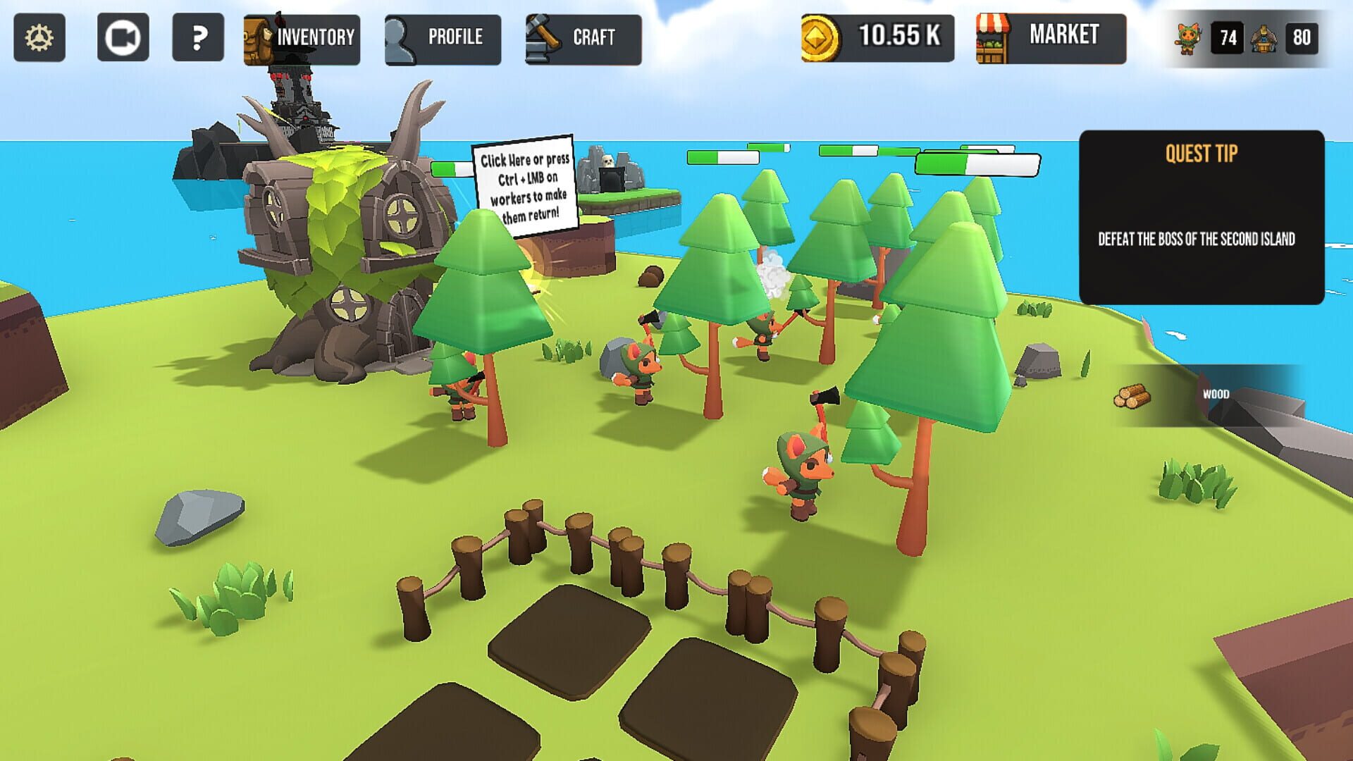 Island Idle RPG: Build and Conquer · 游戏截图
