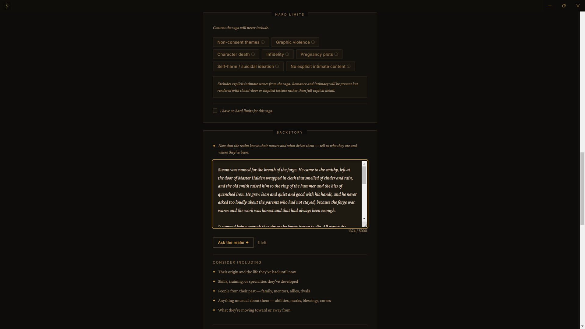 Capture 1 de StoryForge