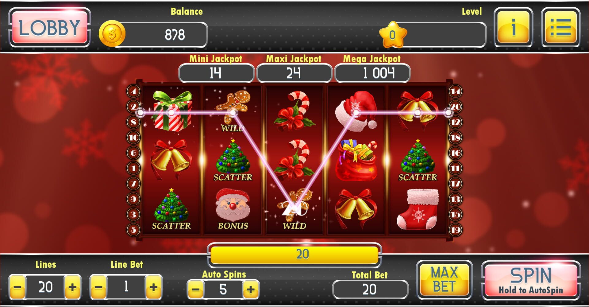 Screenshot 1 of Christmas Slots: Casino Game