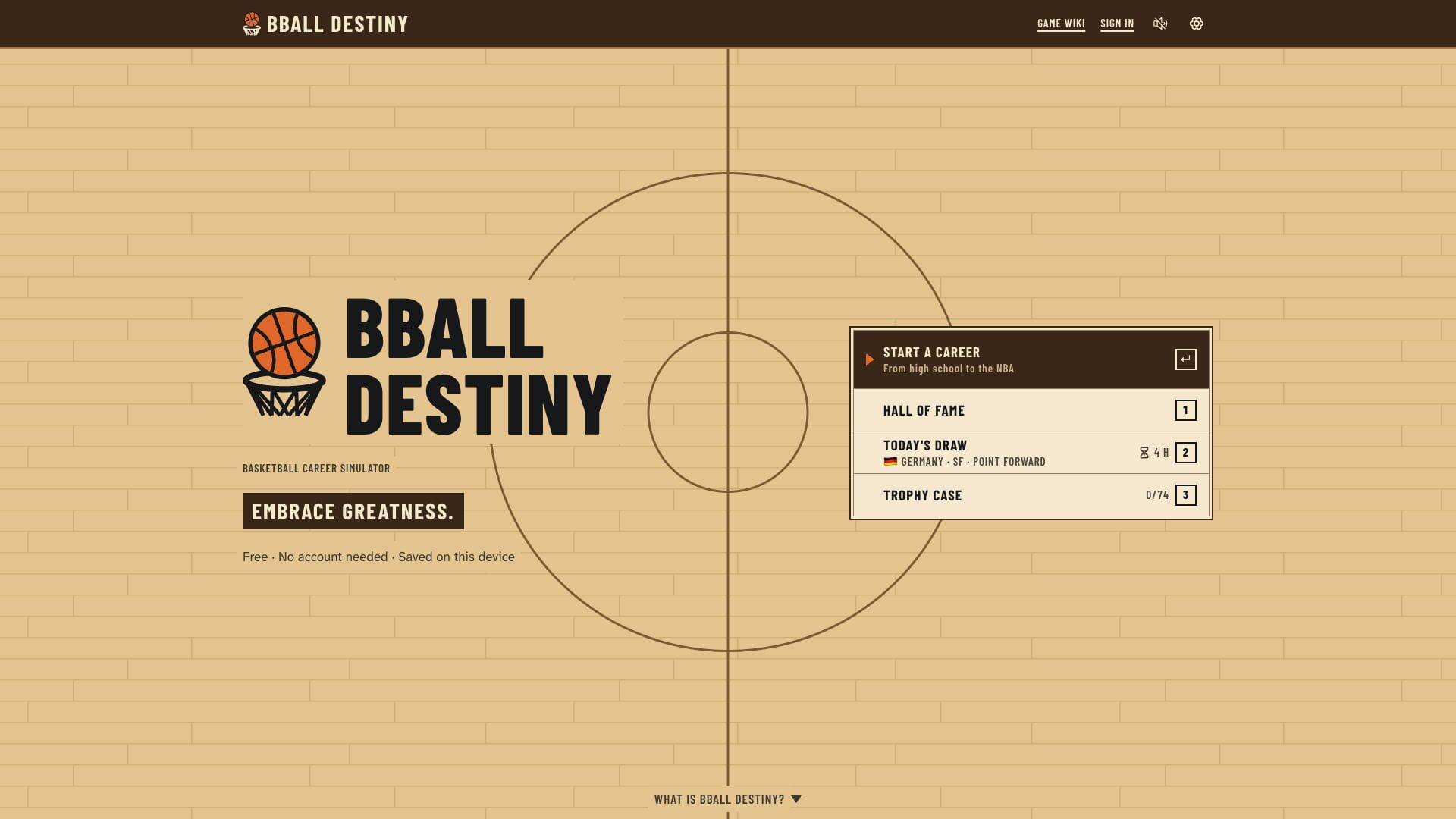 Bball Destiny · 游戏截图