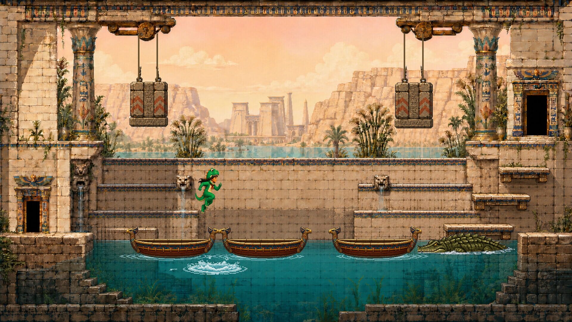 Anubis Temple: Skin Dinosaurio (Niña) · 游戏截图