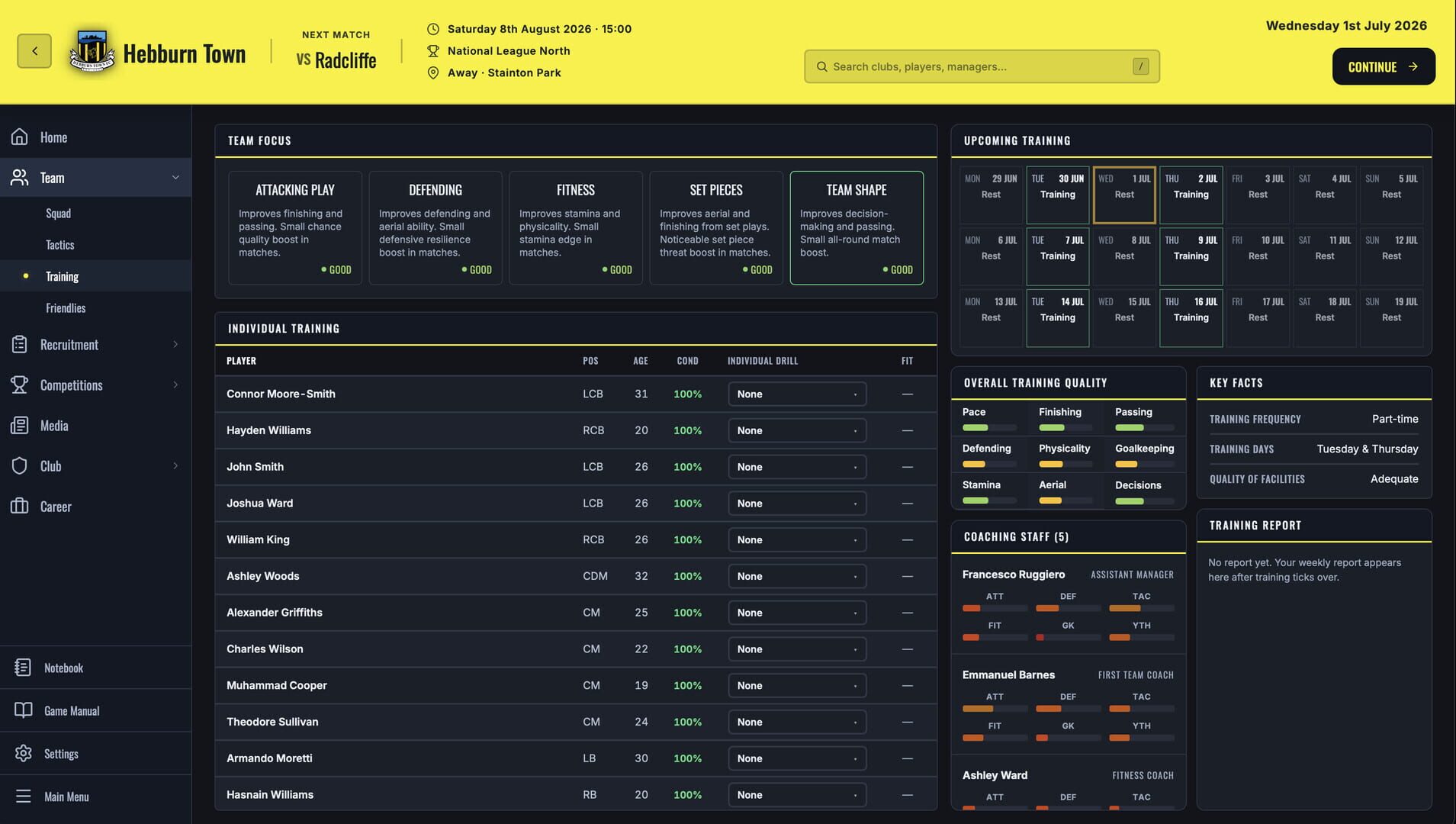 Non-League Manager (2026) screenshots