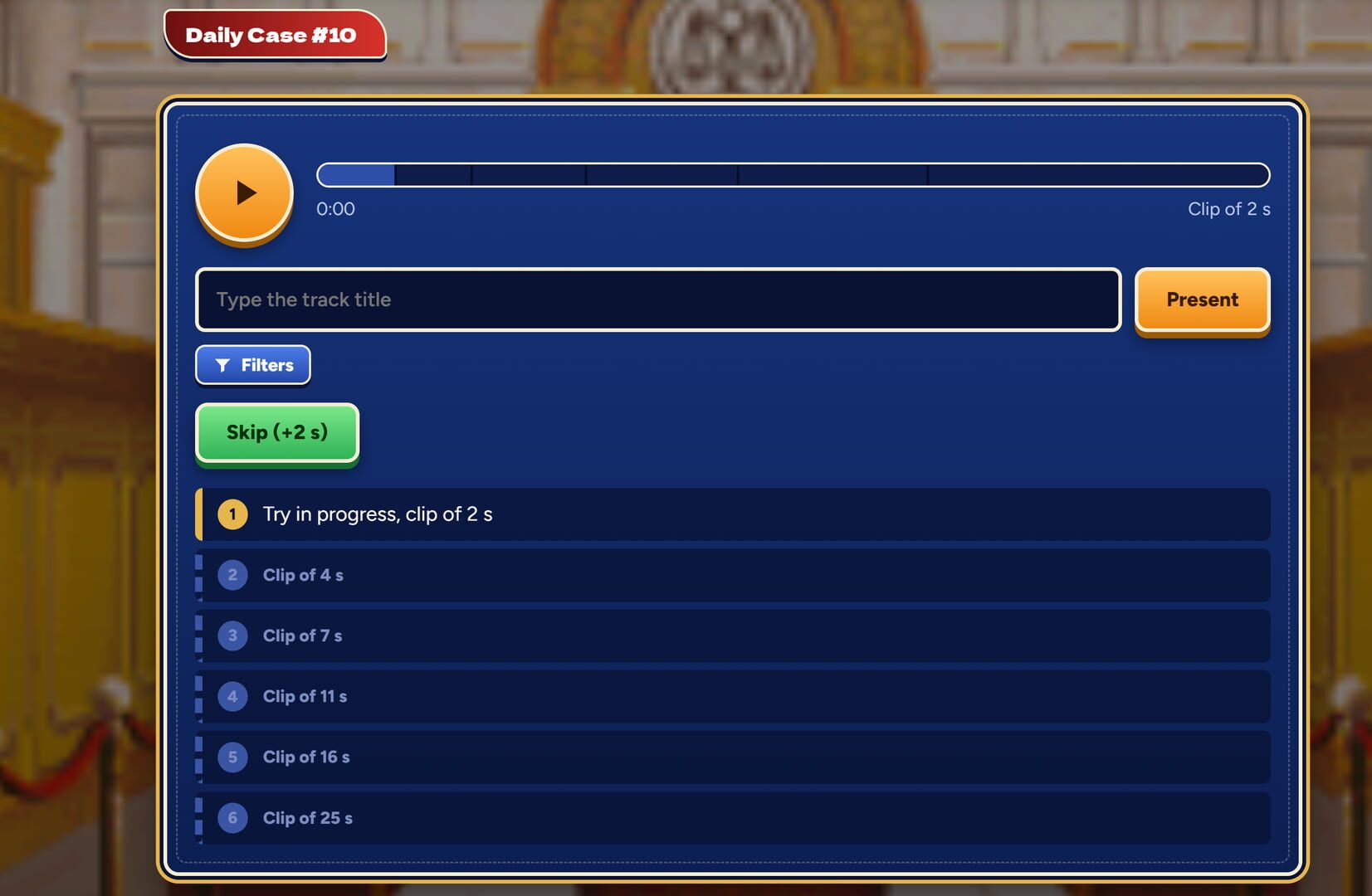 Guess the Ace Attorney OST · 游戏截图