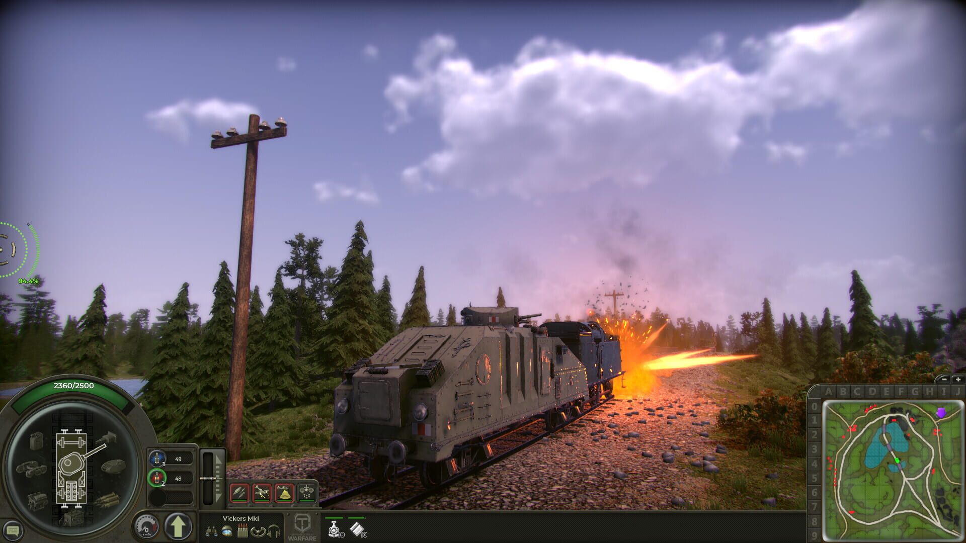 Armored Train Warfare · 游戏截图