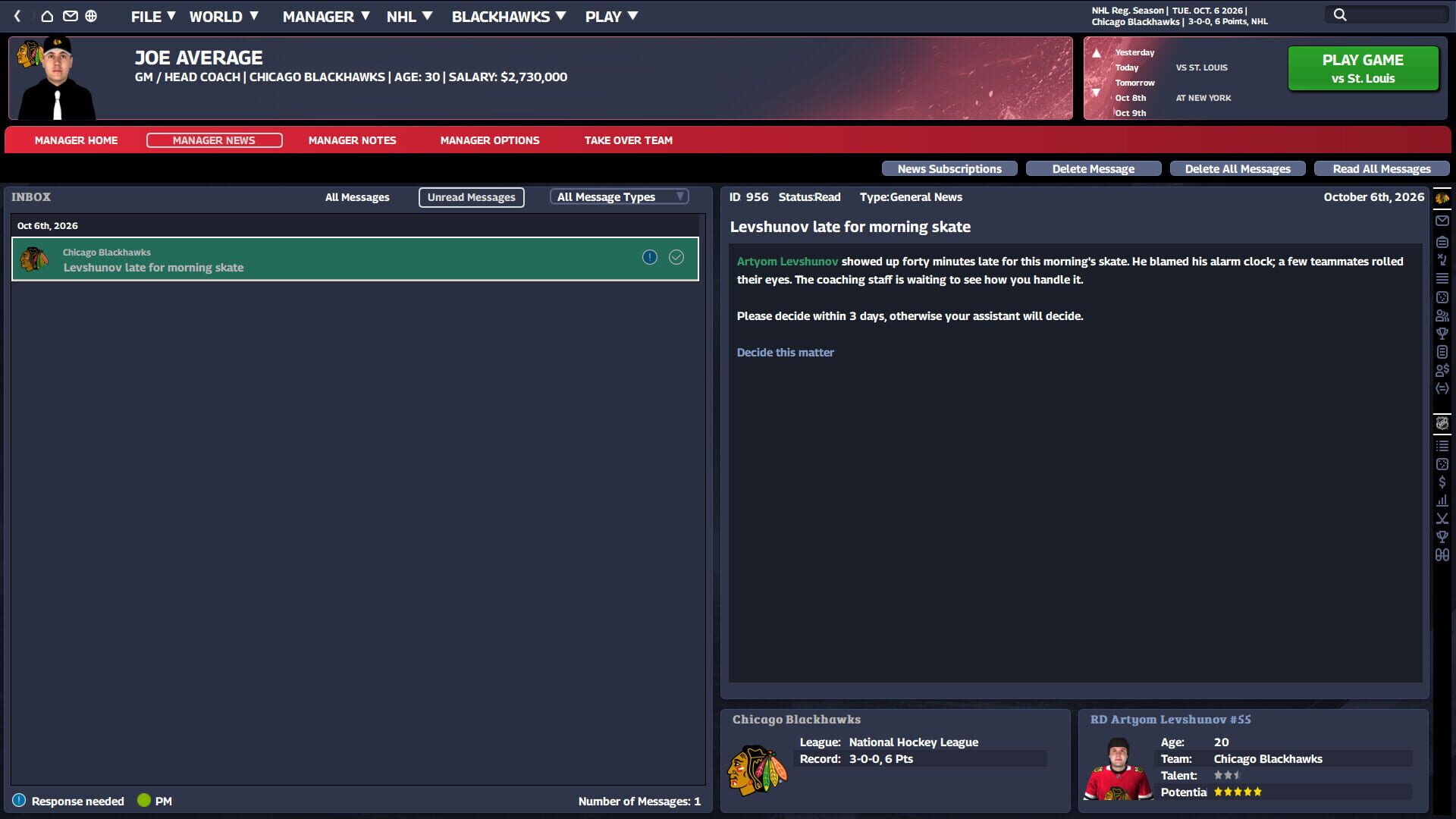 Franchise Hockey Manager 13 screenshot 6