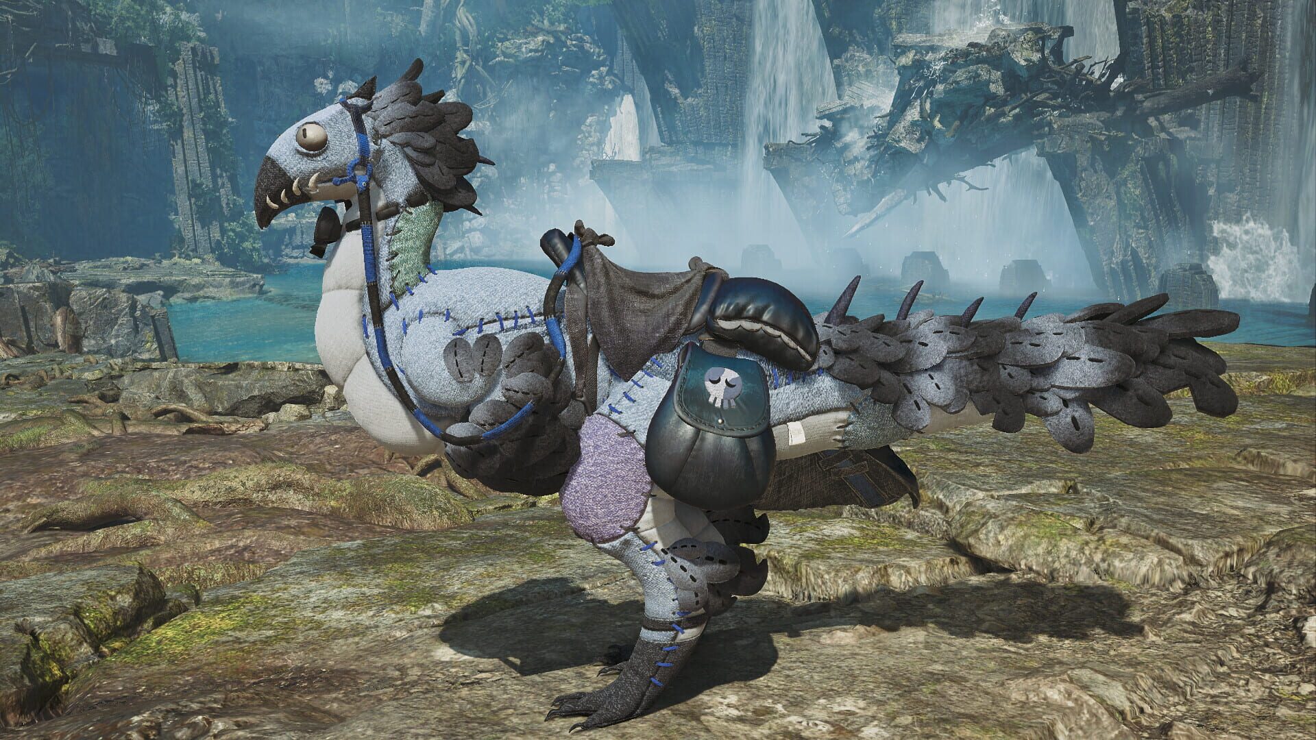 Monster Hunter Wilds: Seikret Decoration - Spooky Doll Caparison · 游戏截图