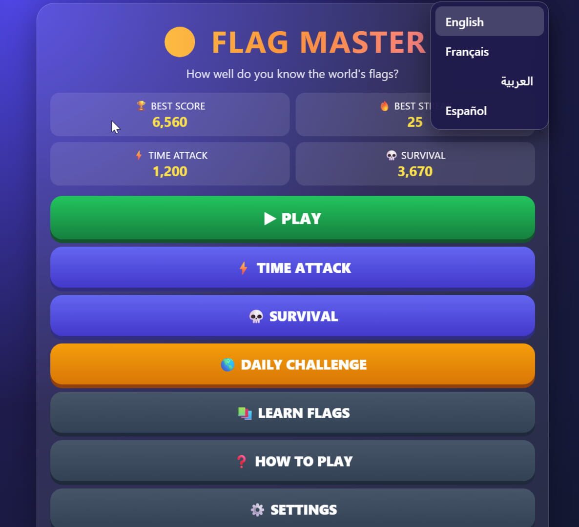 Flag Master Guess the Country · 游戏截图