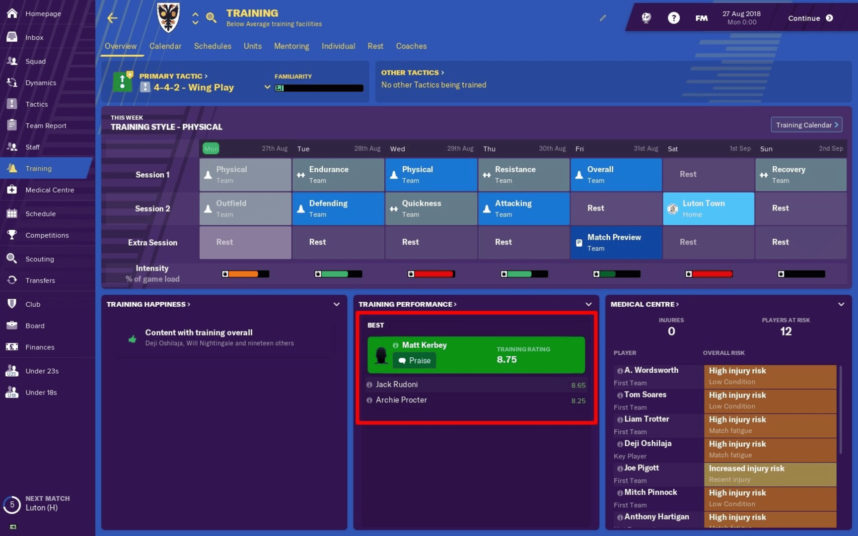 Football Manager 2019 screenshot