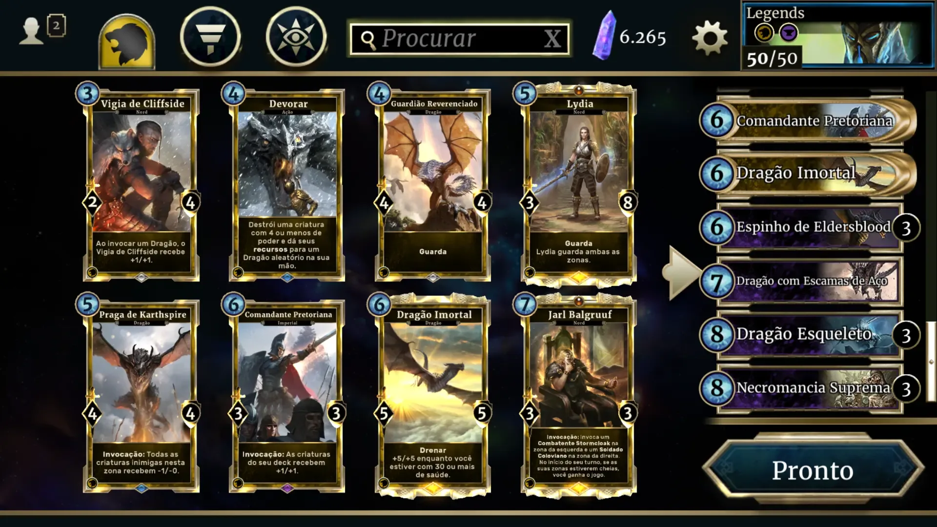 Captura de pantalla - The Elder Scrolls: Legends