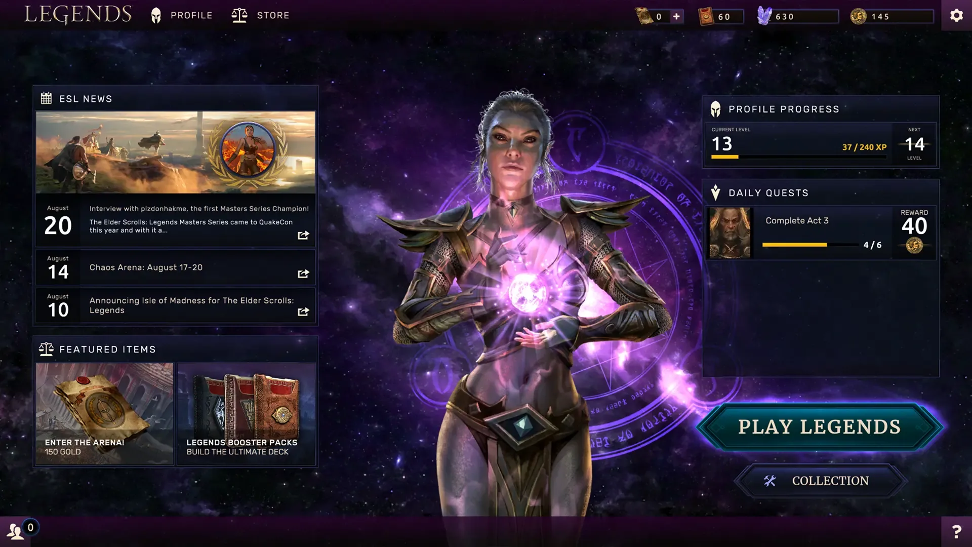 Captura de pantalla - The Elder Scrolls: Legends