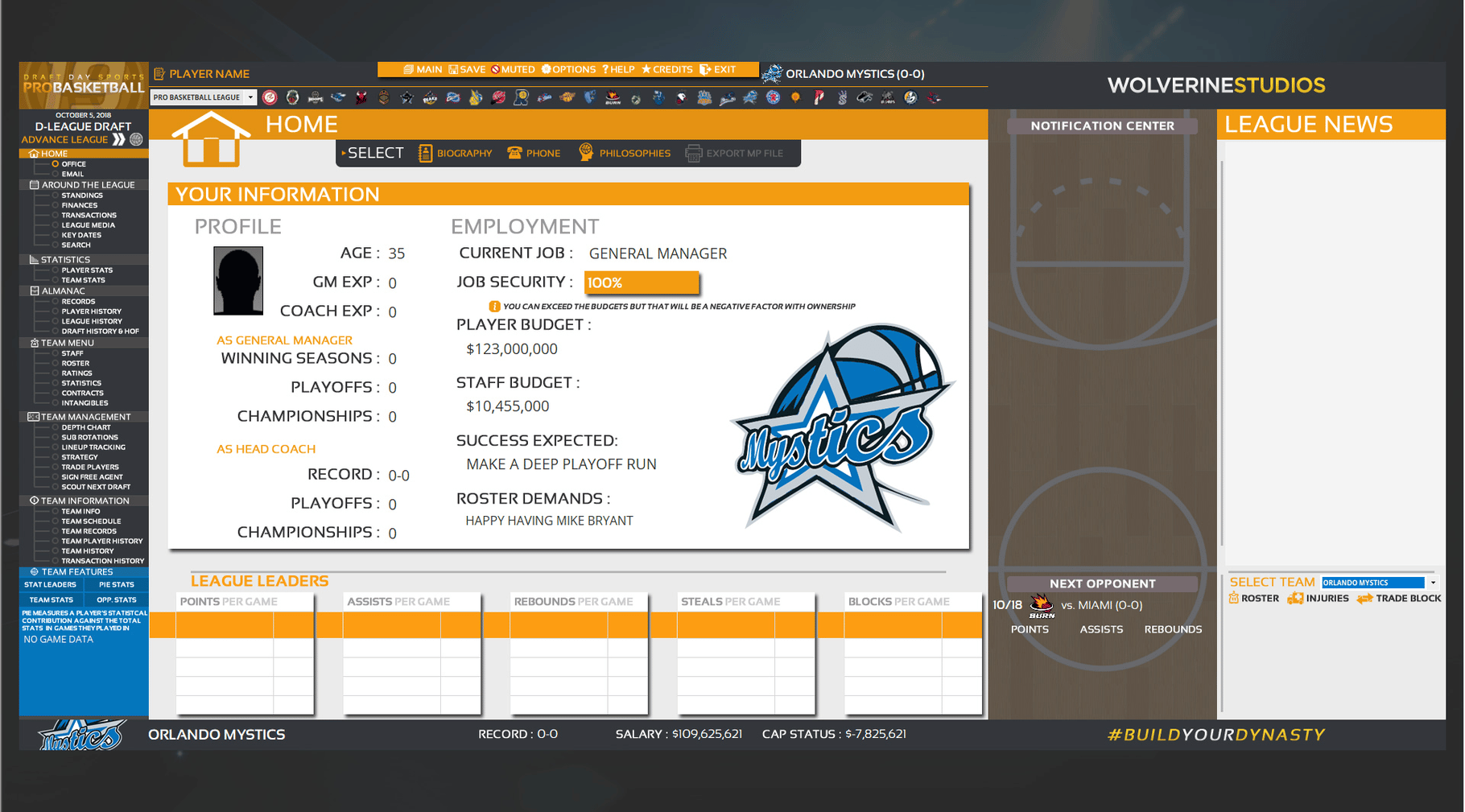 Draft Day Sports: Pro Basketball 2019 screenshot