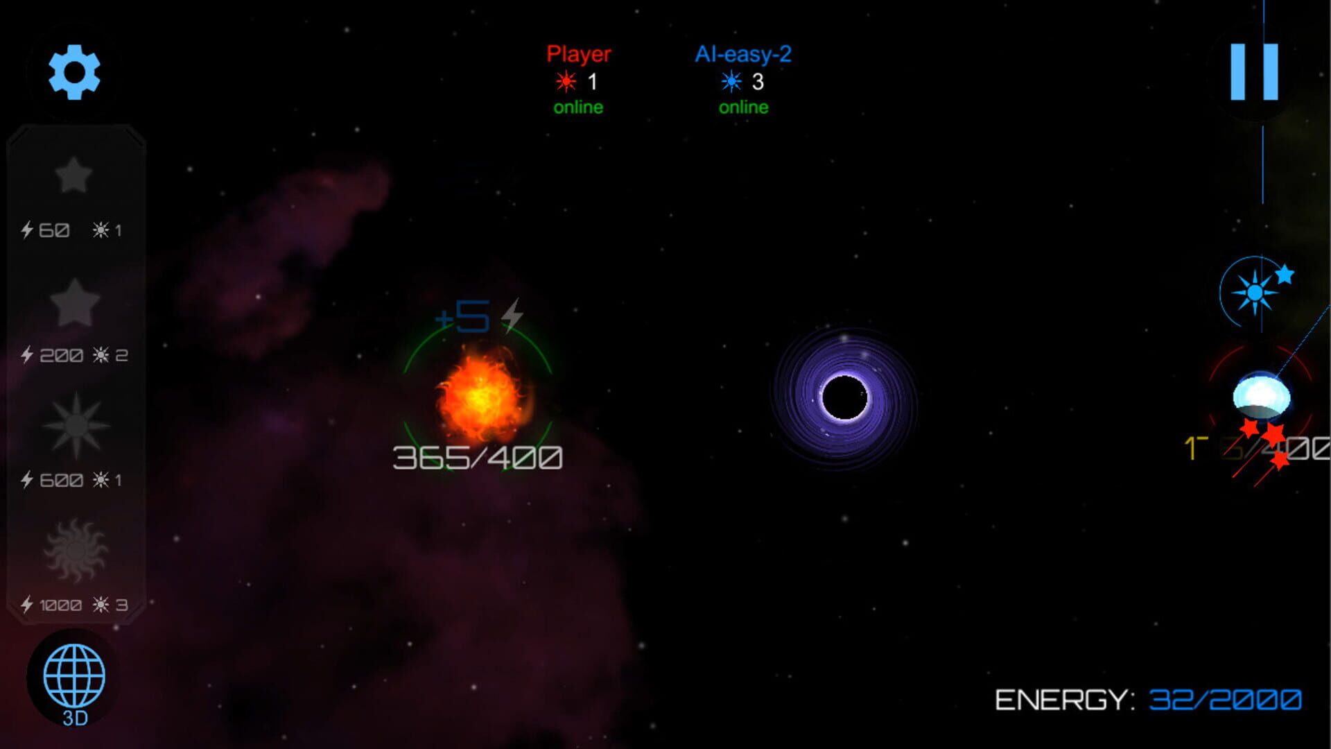 Gravity Wars: Black Hole - Screenshot