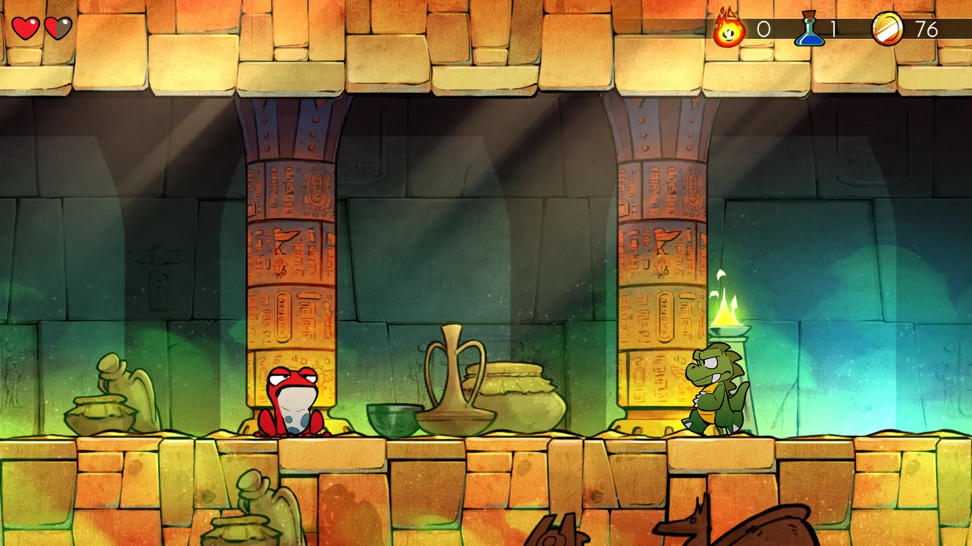 Captura de pantalla - Wonder Boy: The Dragon's Trap
