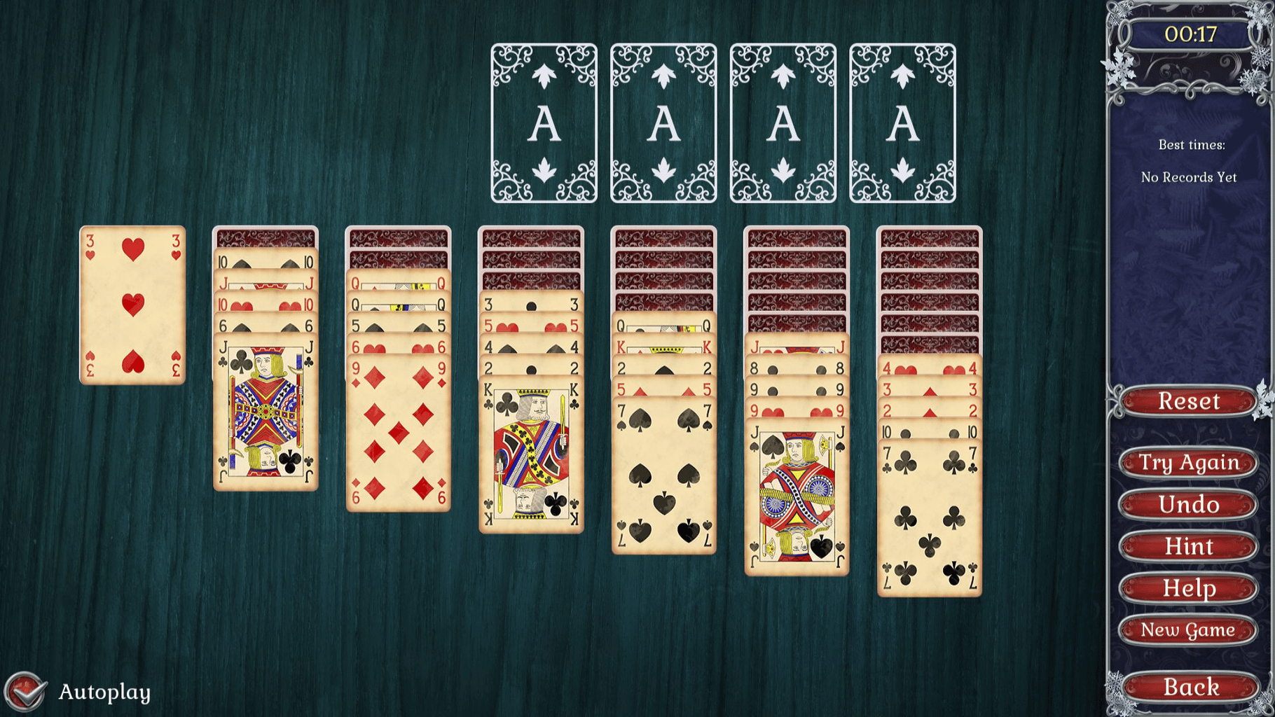 Jewel Match Solitaire Winterscapes screenshot