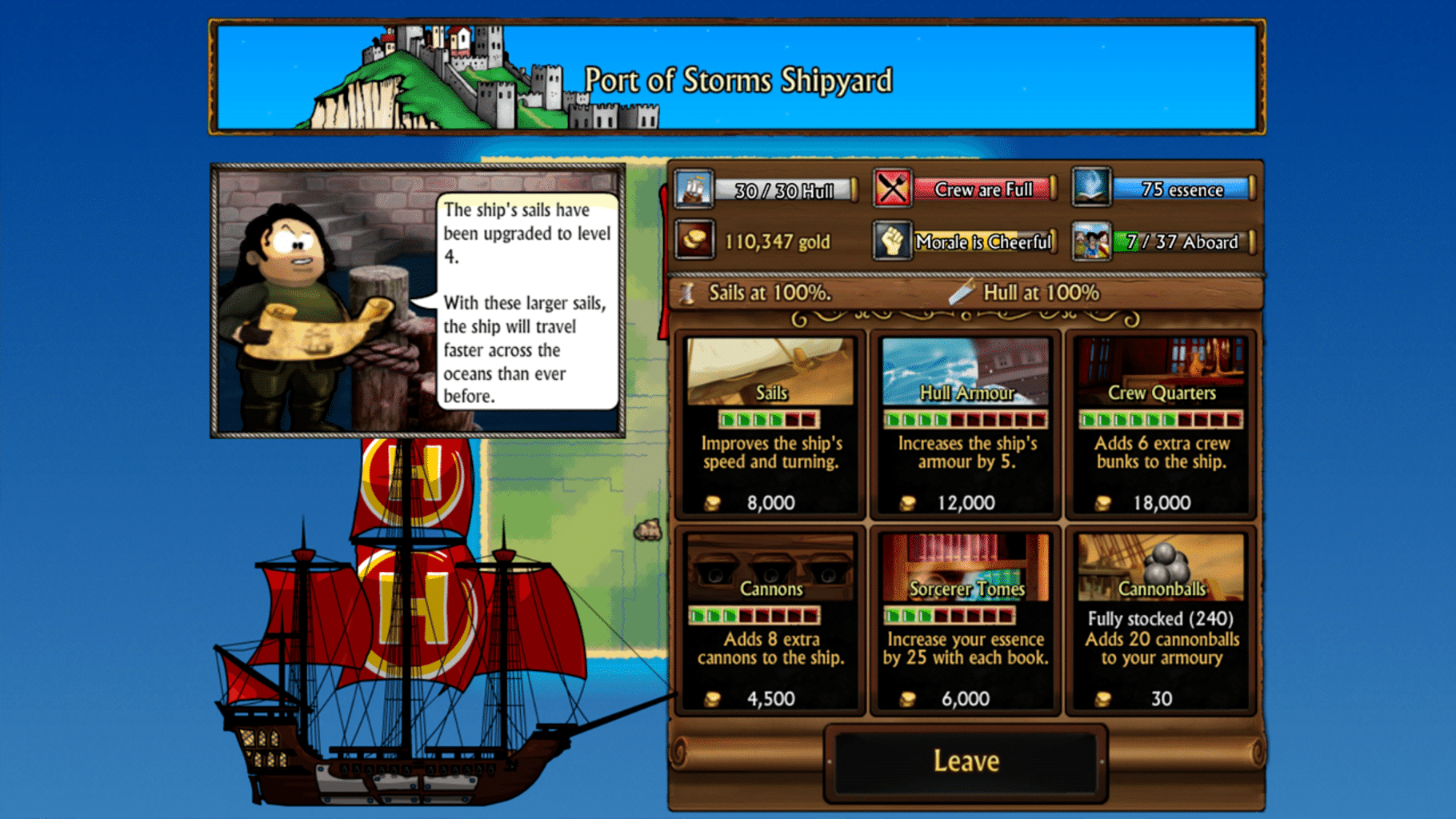 Swords and Sandals Pirates screenshot