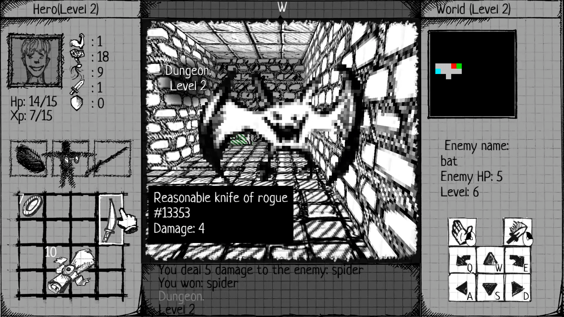 Drawngeon: Dungeons of Ink and Paper screenshot