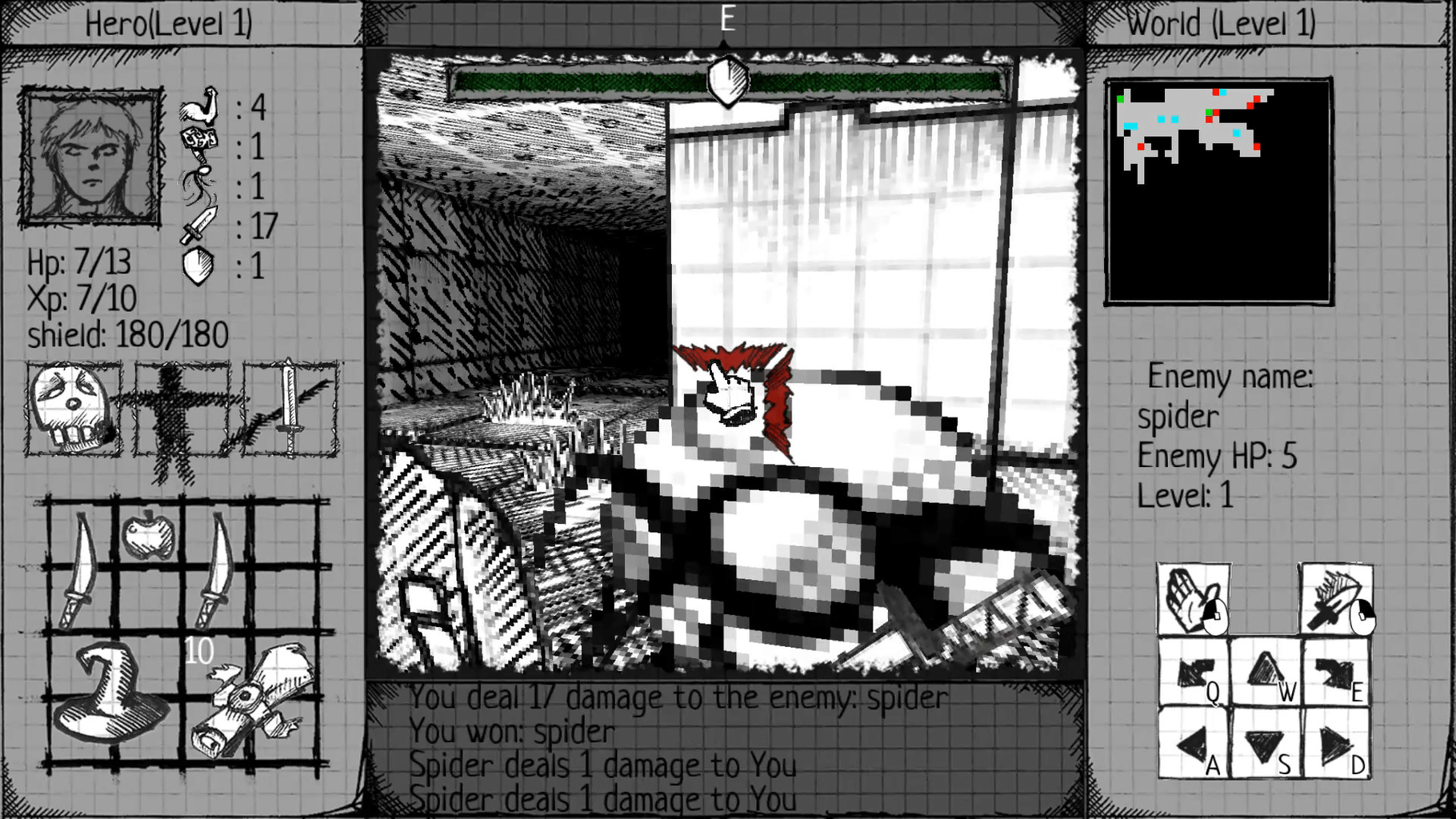 Drawngeon: Dungeons of Ink and Paper screenshot