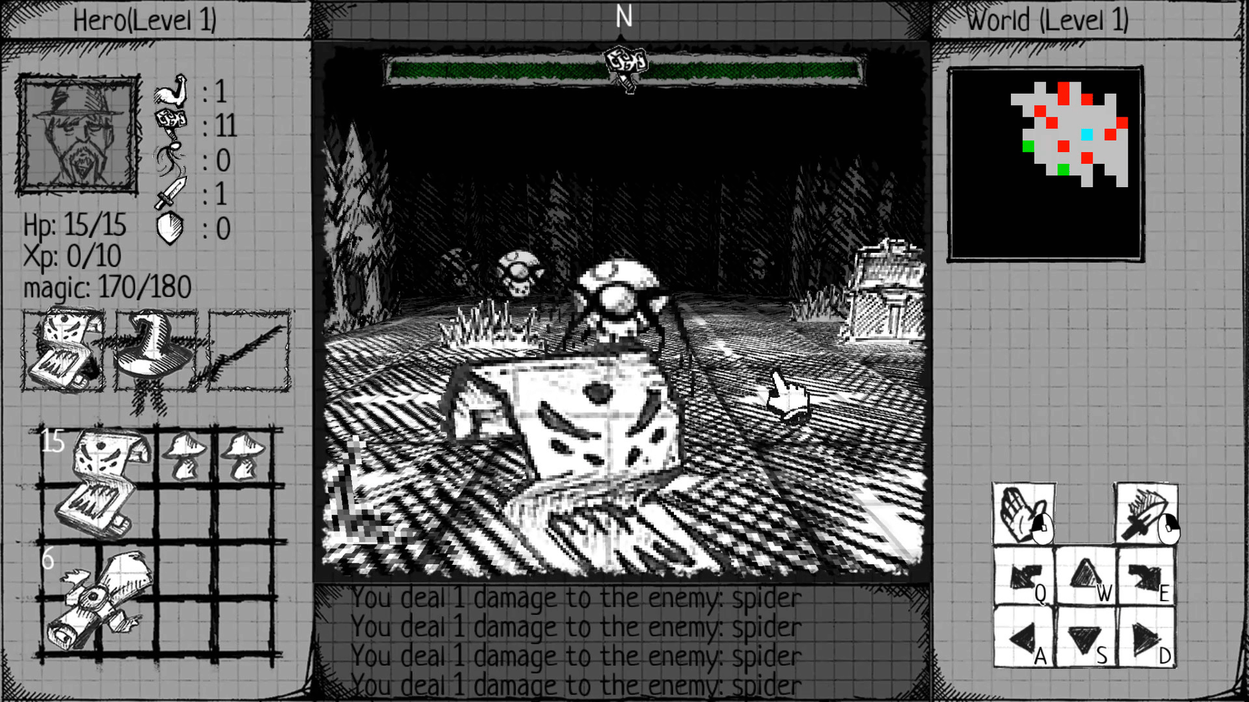 Drawngeon: Dungeons of Ink and Paper screenshot