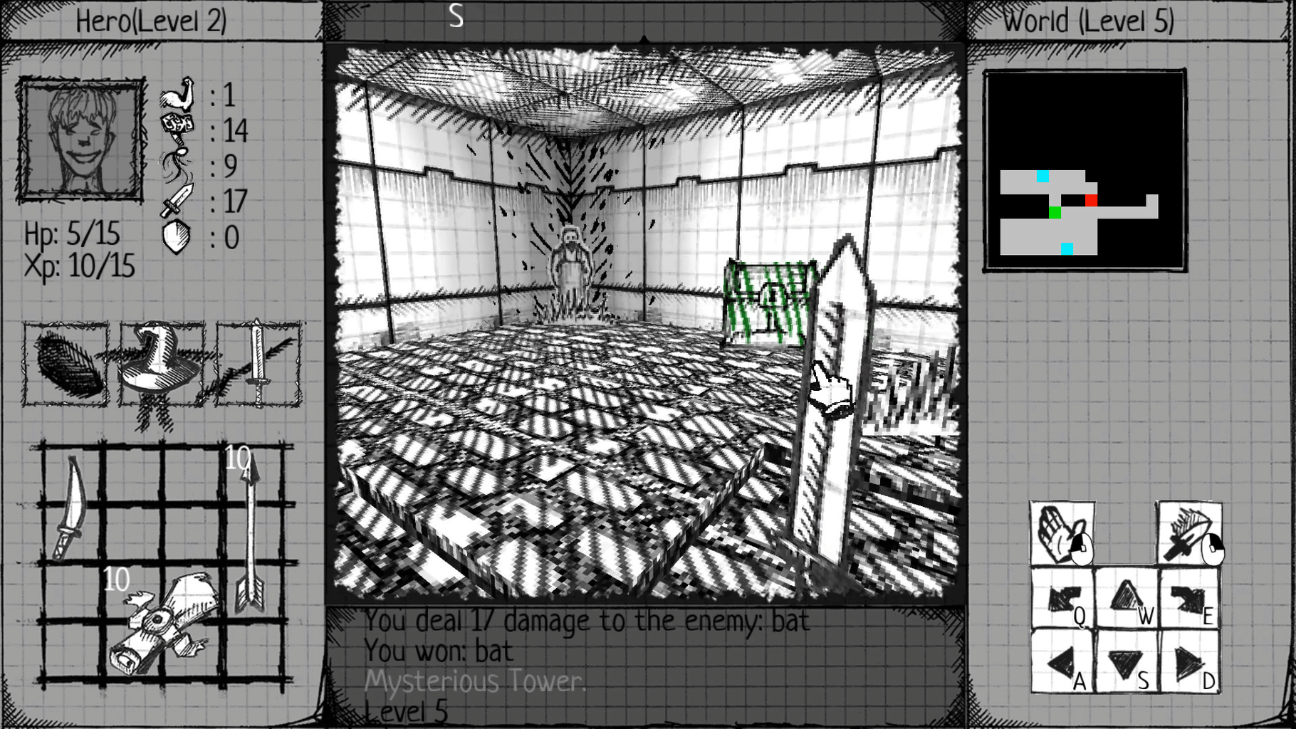 Drawngeon: Dungeons of Ink and Paper screenshot