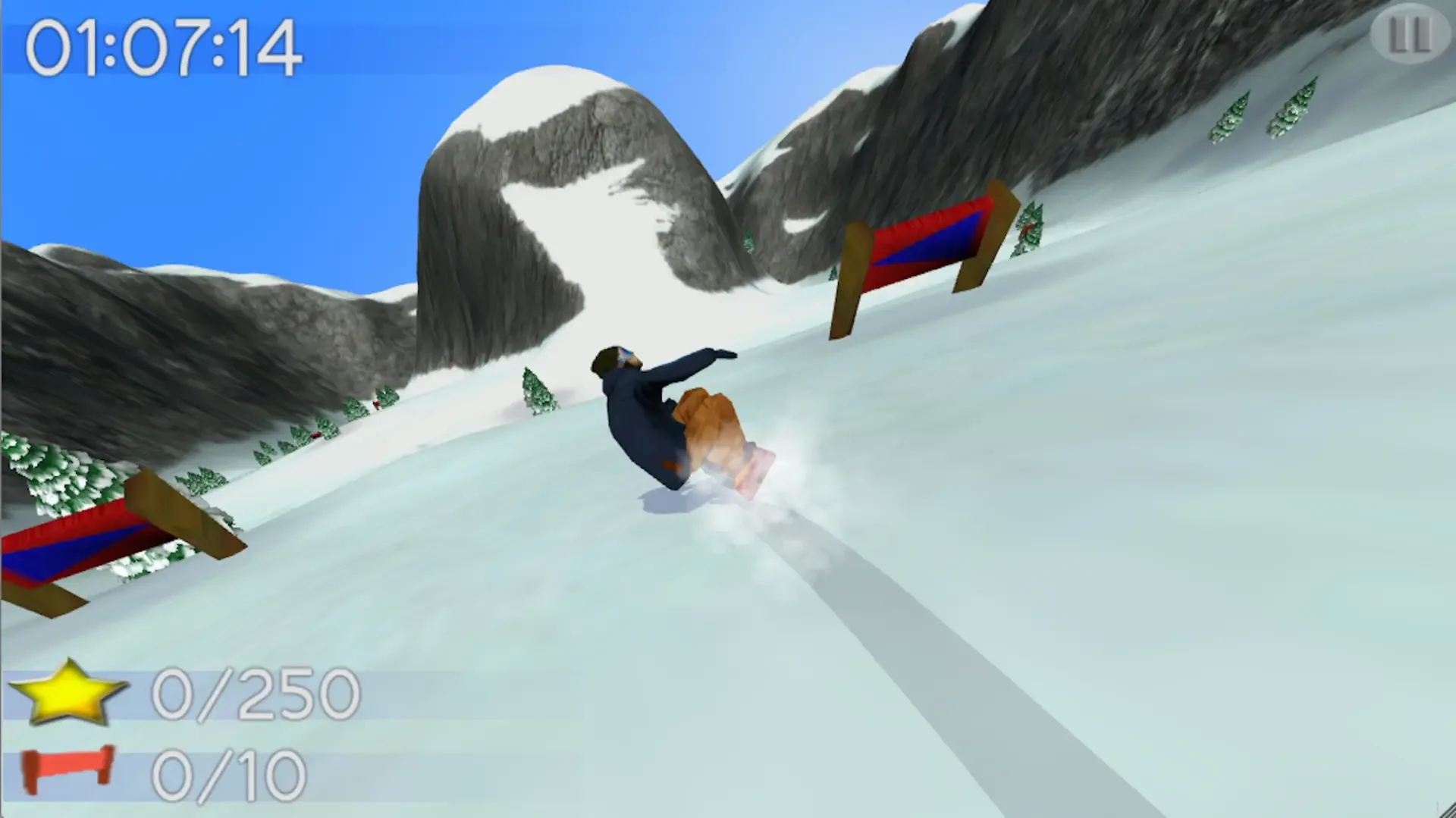 Captura de pantalla - Big Mountain Snowboarding