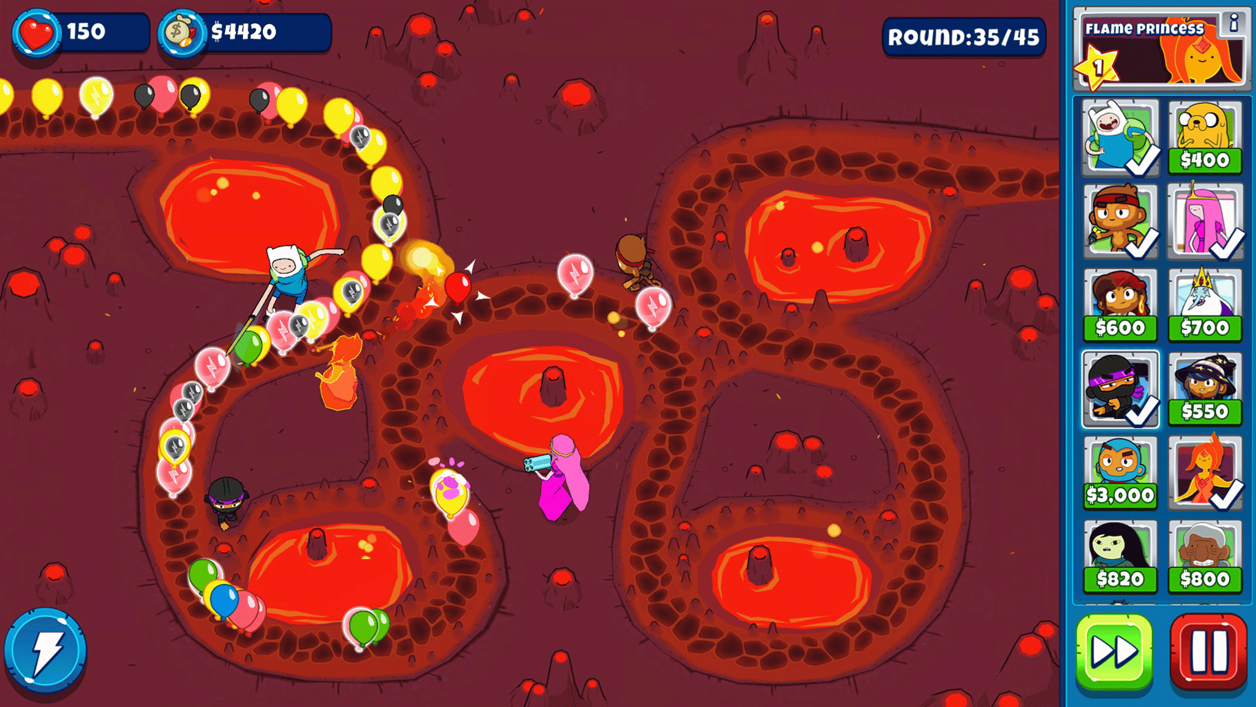 Bloons Adventure Time TD screenshot