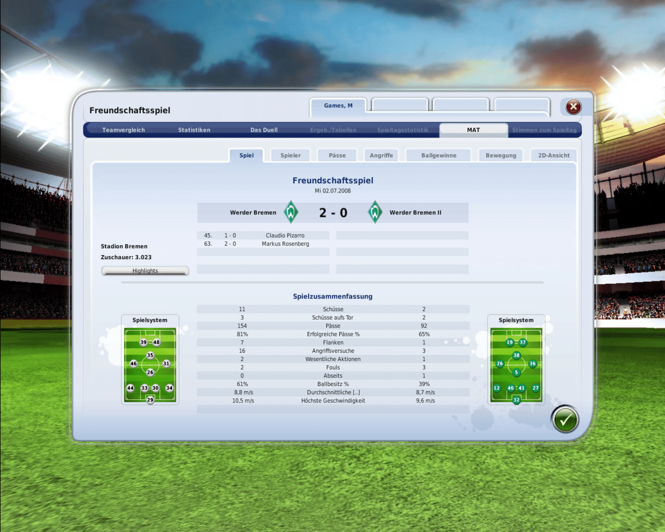 FIFA Manager 09 screenshot