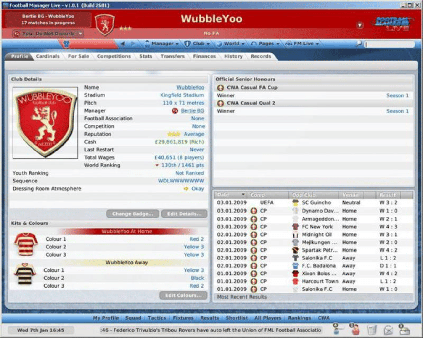 Football Manager Live screenshot