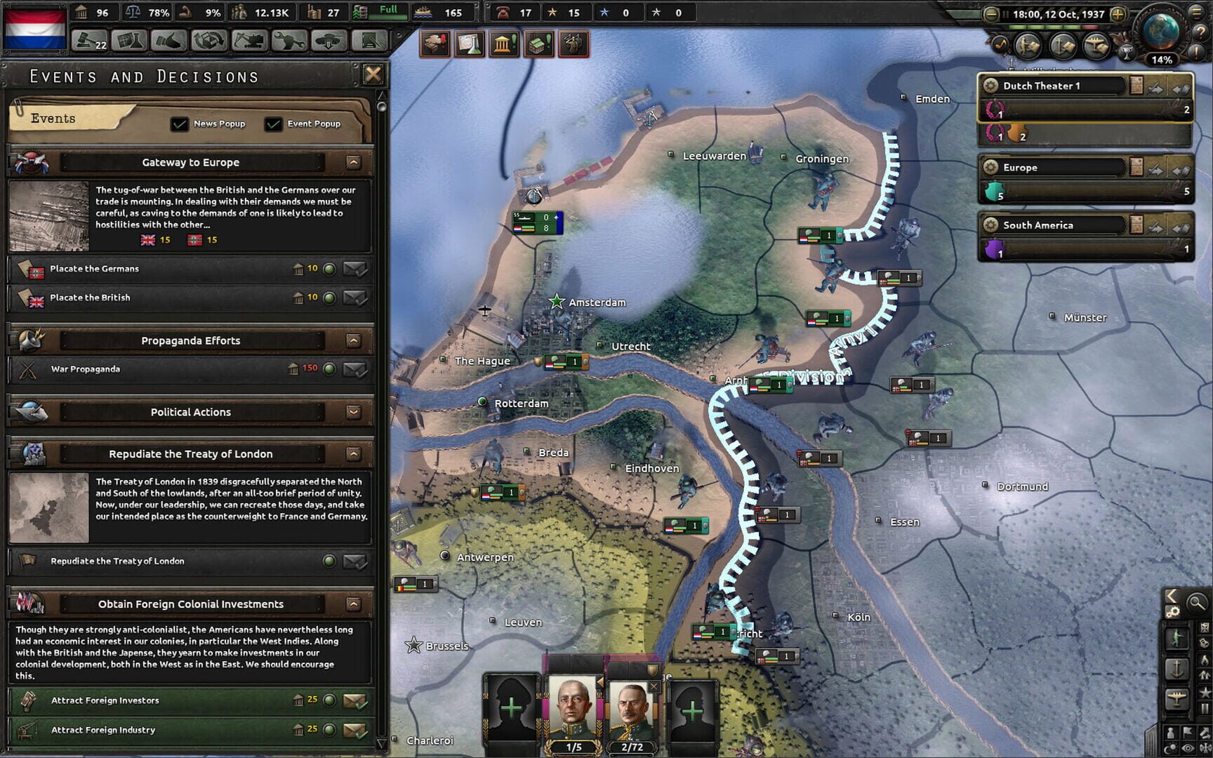 Captura de pantalla - Hearts of Iron IV: Man the Guns