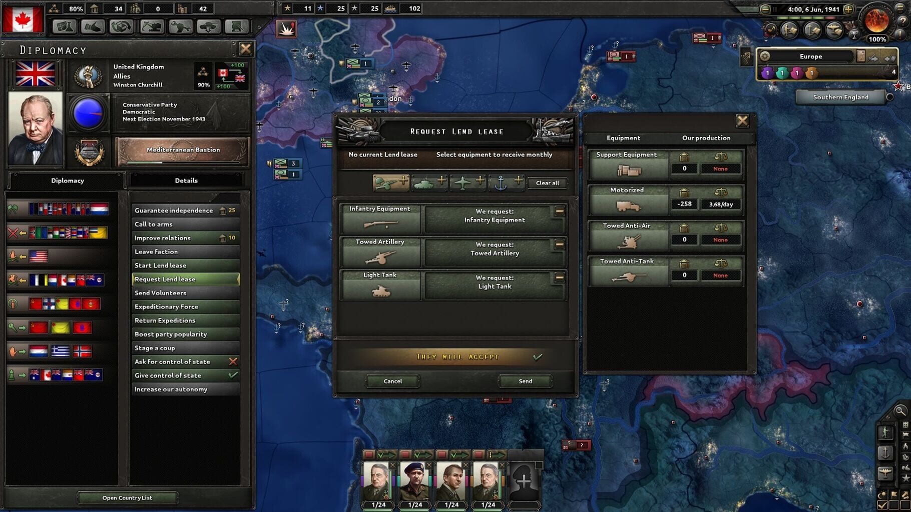 Captura de pantalla - Hearts of Iron IV: Together for Victory