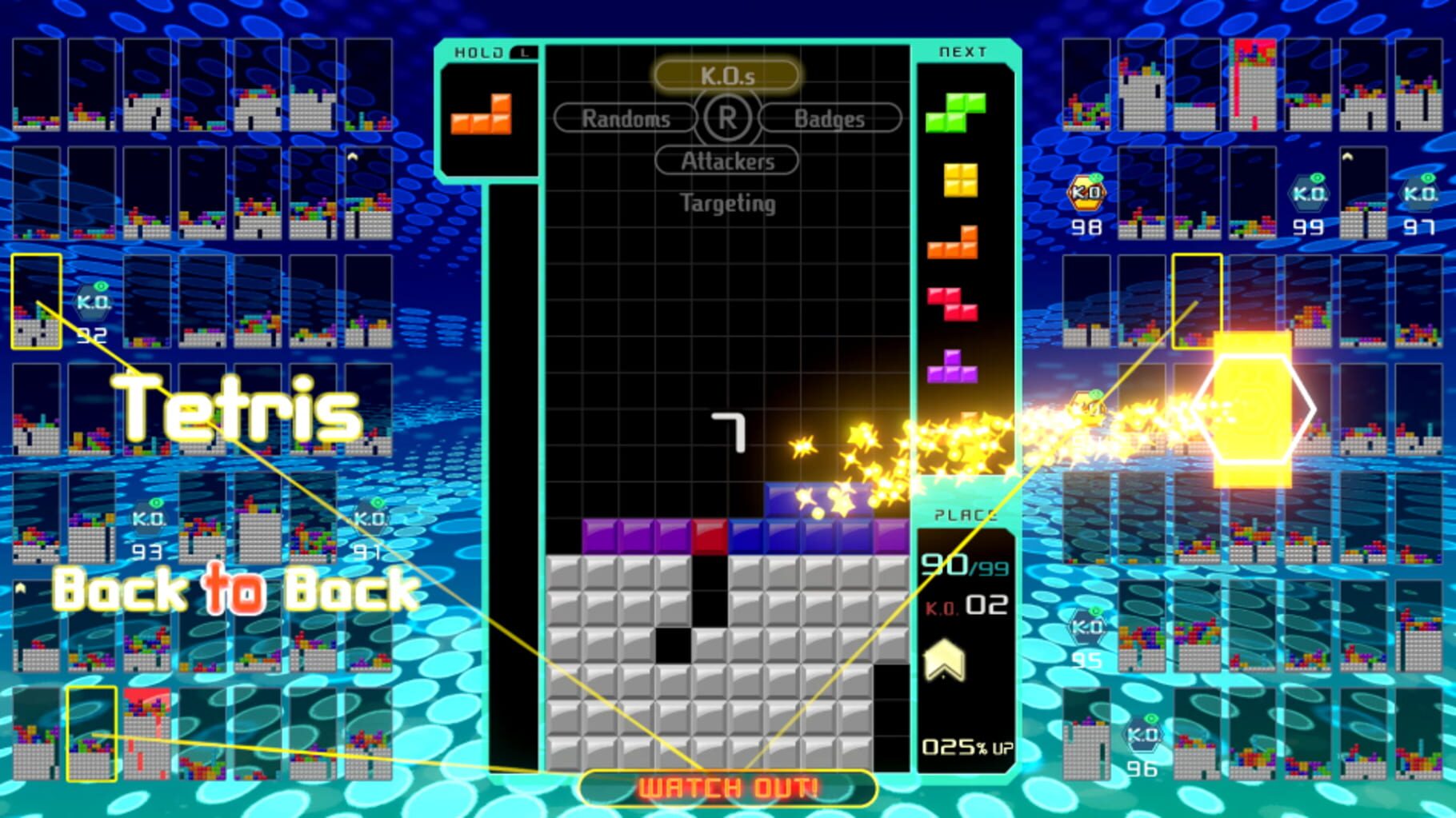 Captura de pantalla - Tetris 99