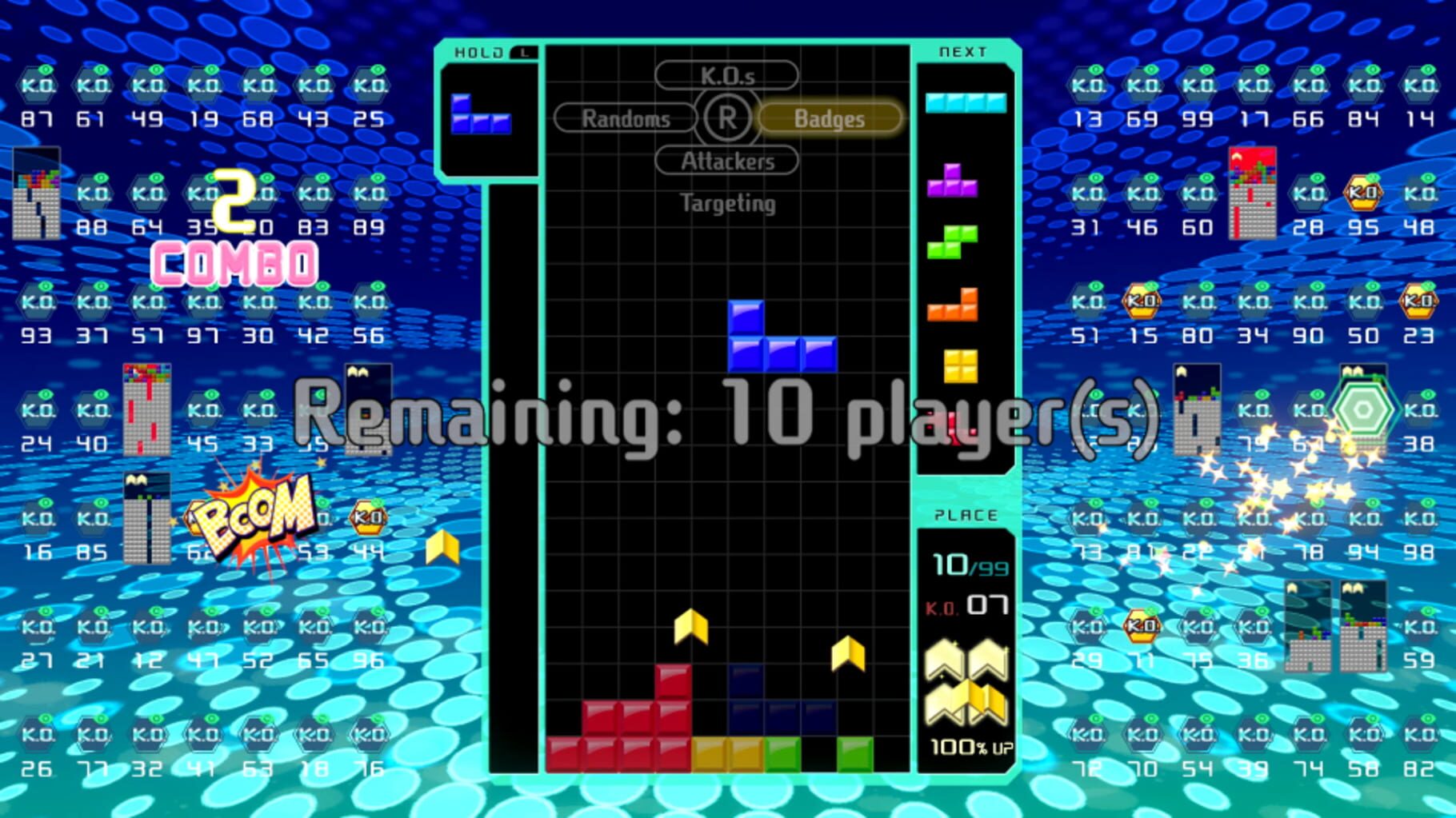 Captura de pantalla - Tetris 99