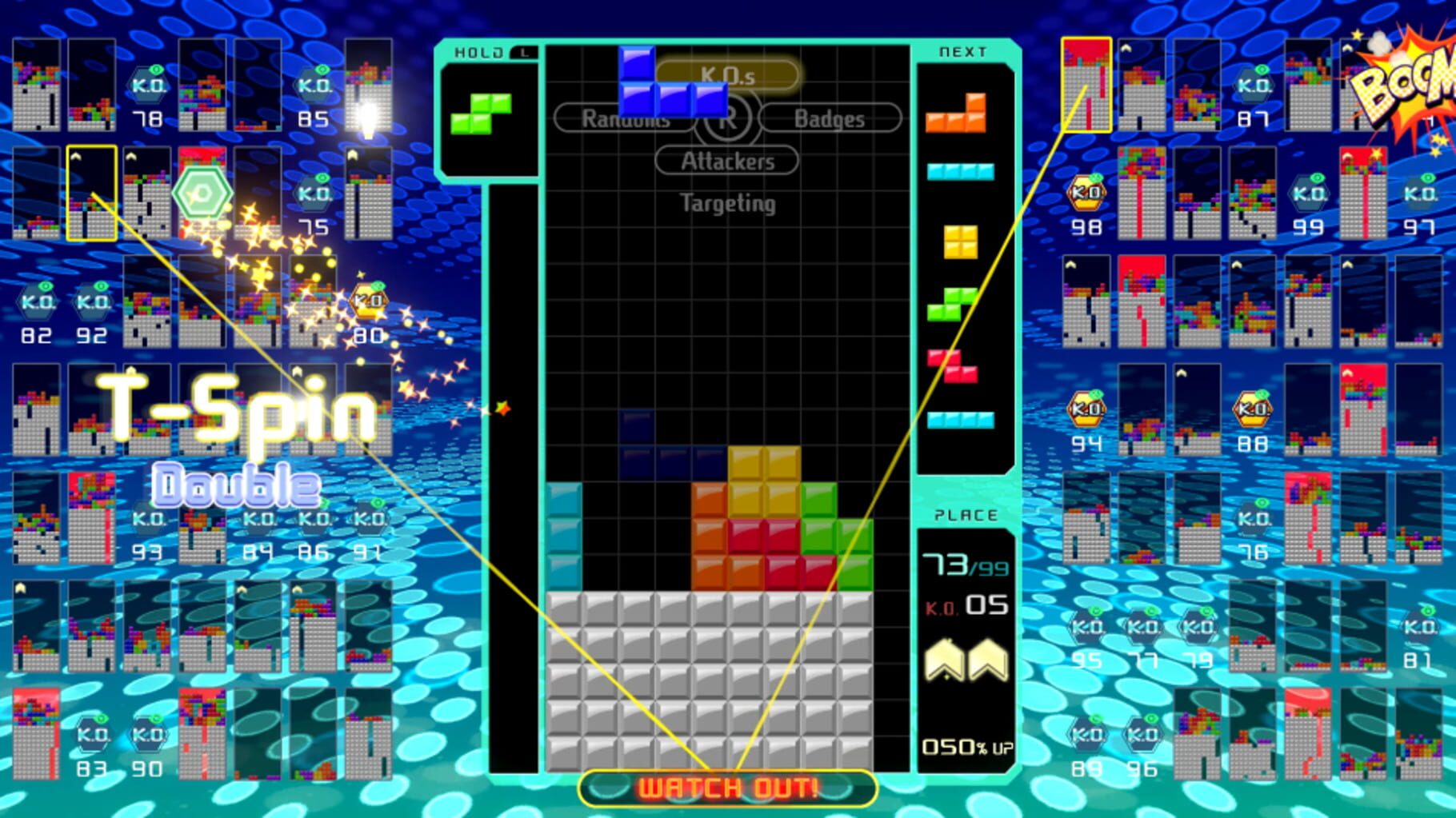 Captura de pantalla - Tetris 99