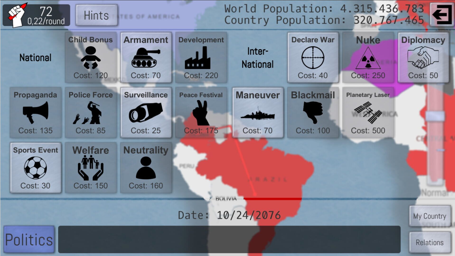World Peace Simulator 2019 - Screenshot