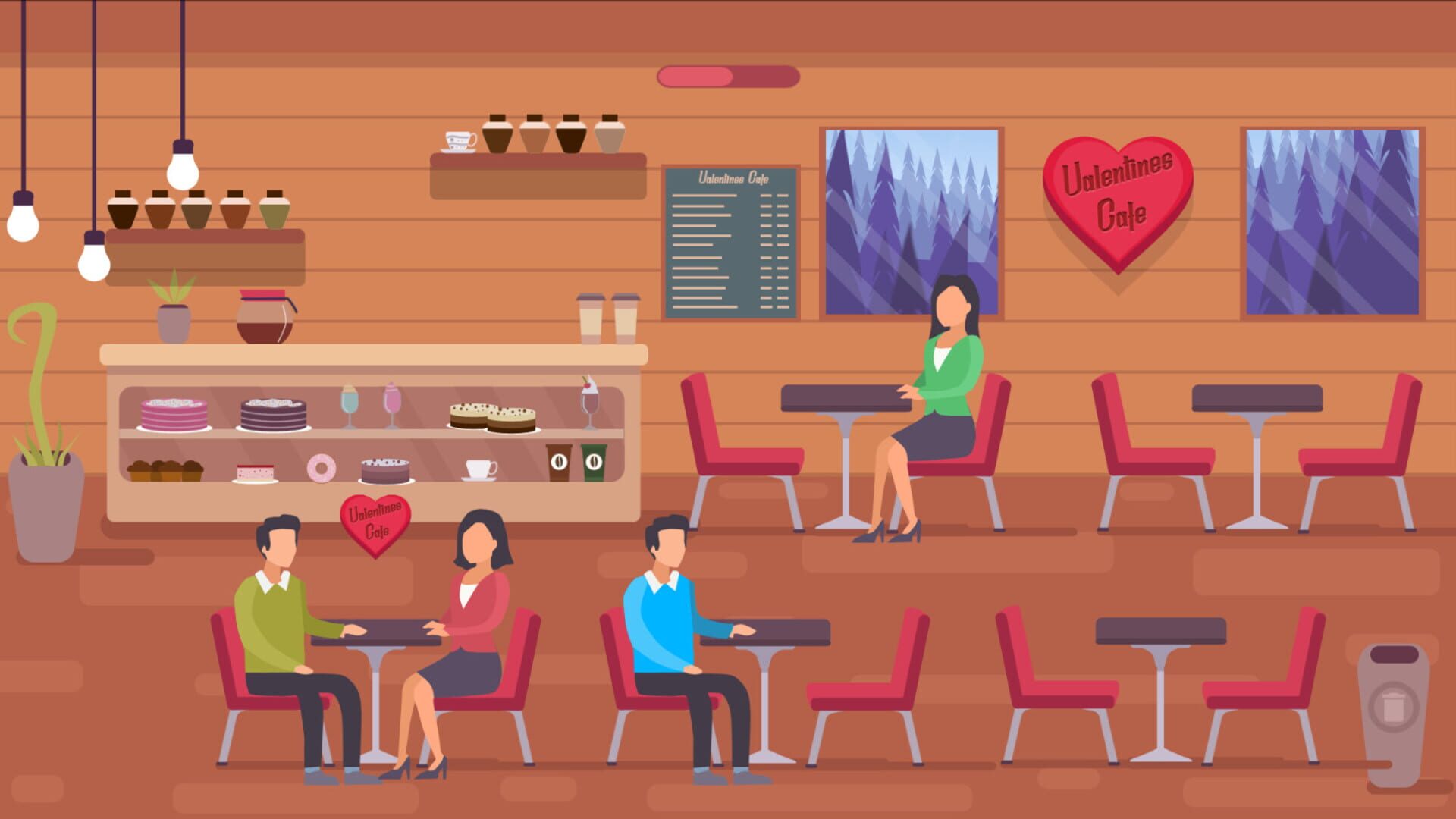 Valentines Cafe - Screenshot