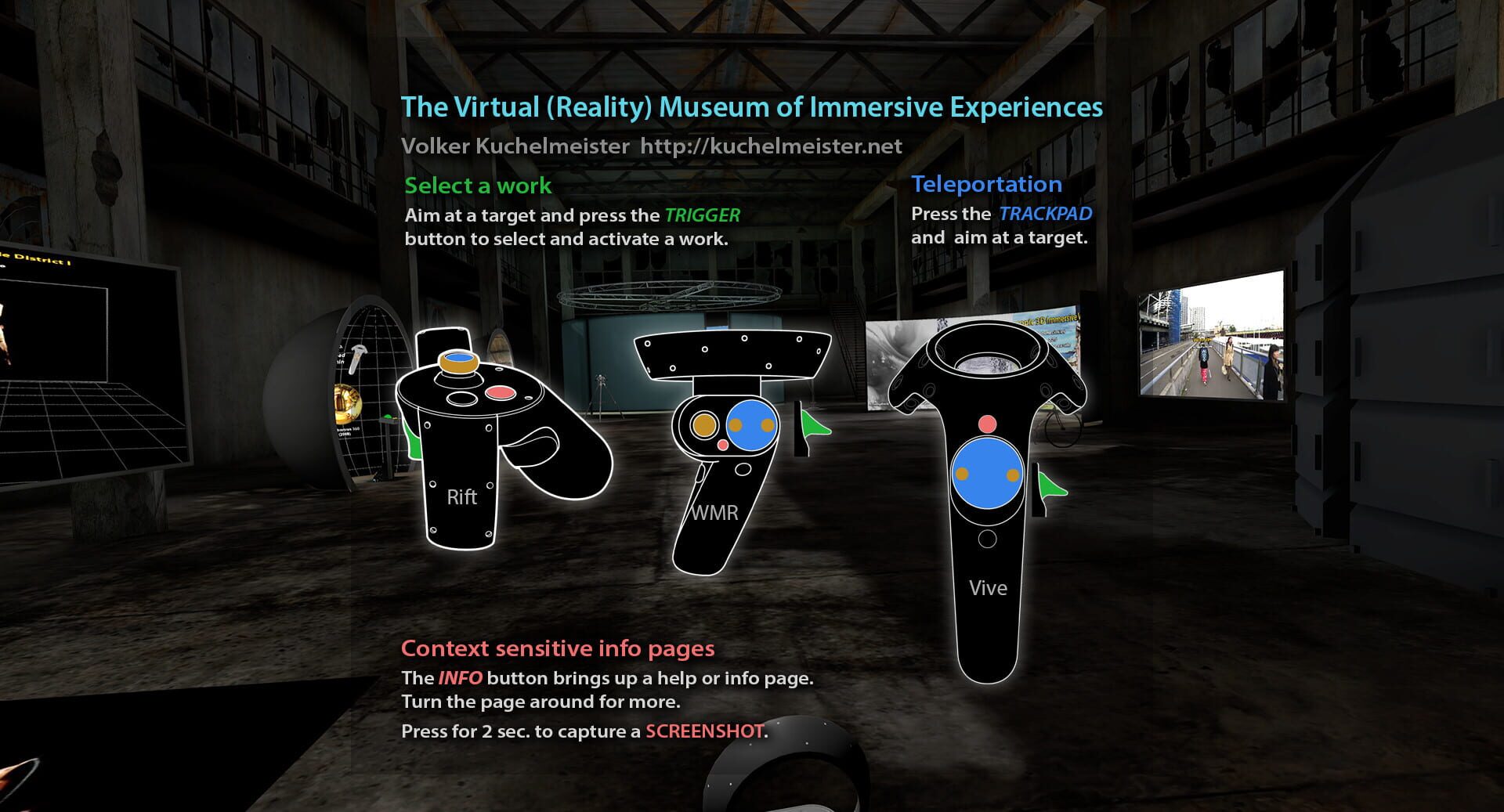 The Virtual Reality Museum of Immersive Experiences - Screenshot