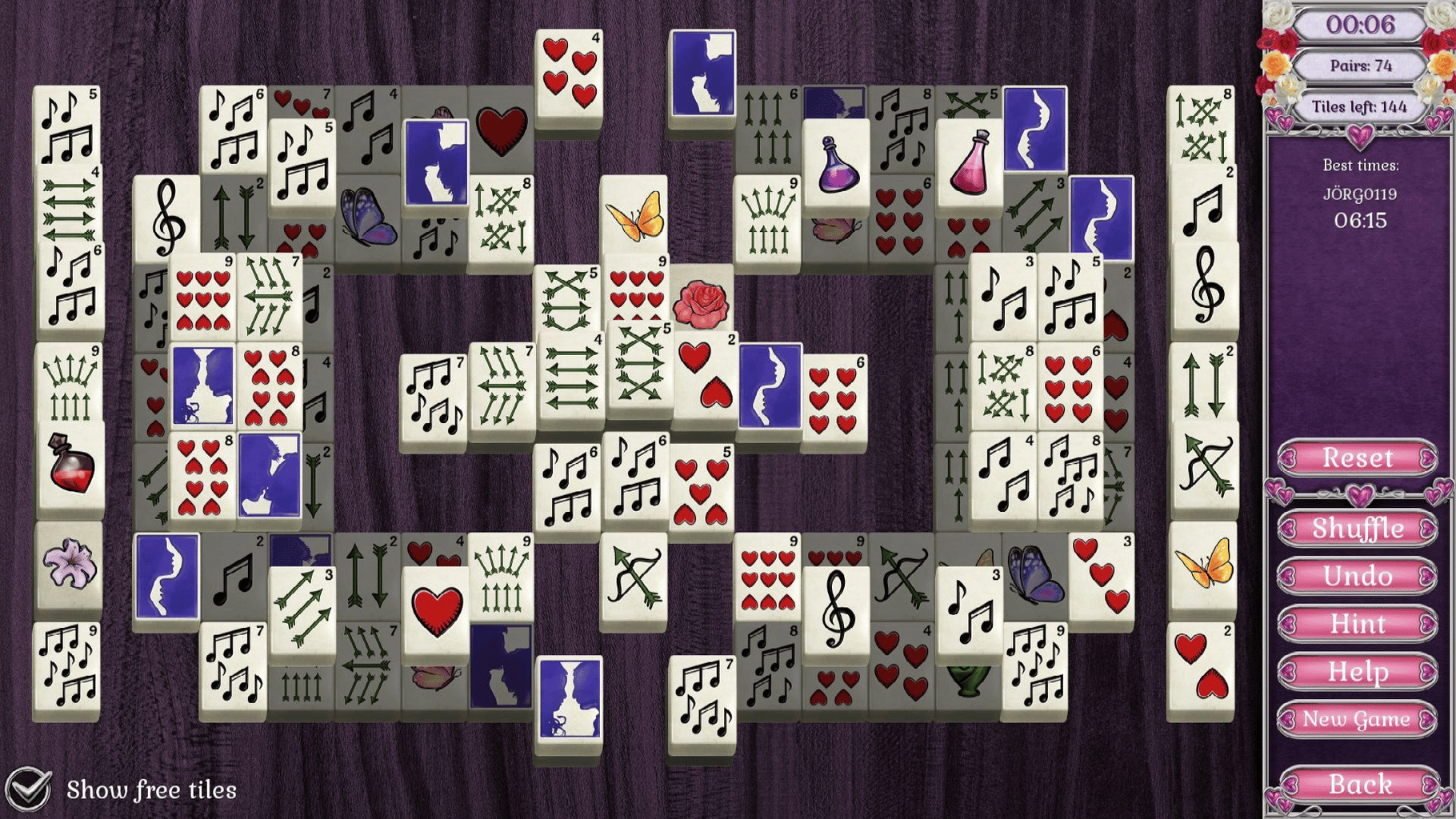 Jewel Match Solitaire L'Amour screenshot