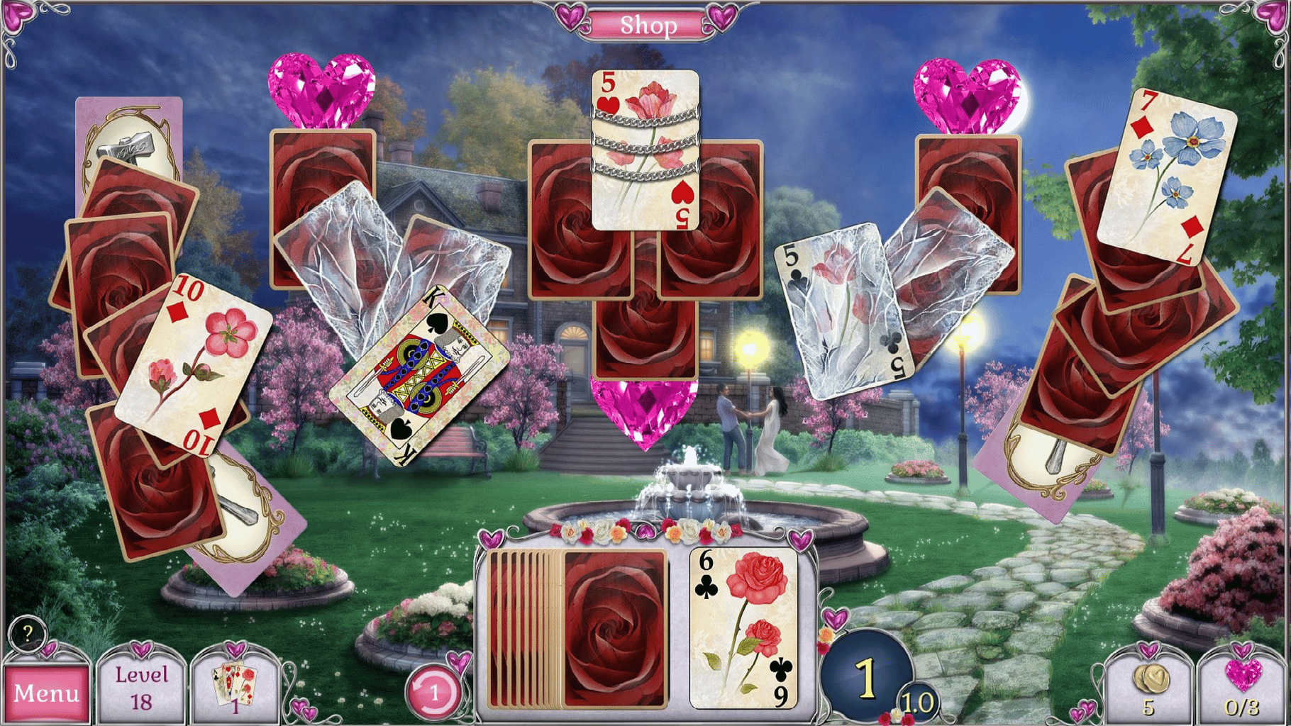 Jewel Match Solitaire L'Amour screenshot