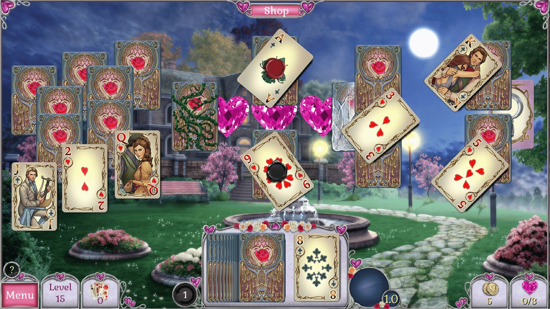 Jewel Match Solitaire L'Amour screenshot