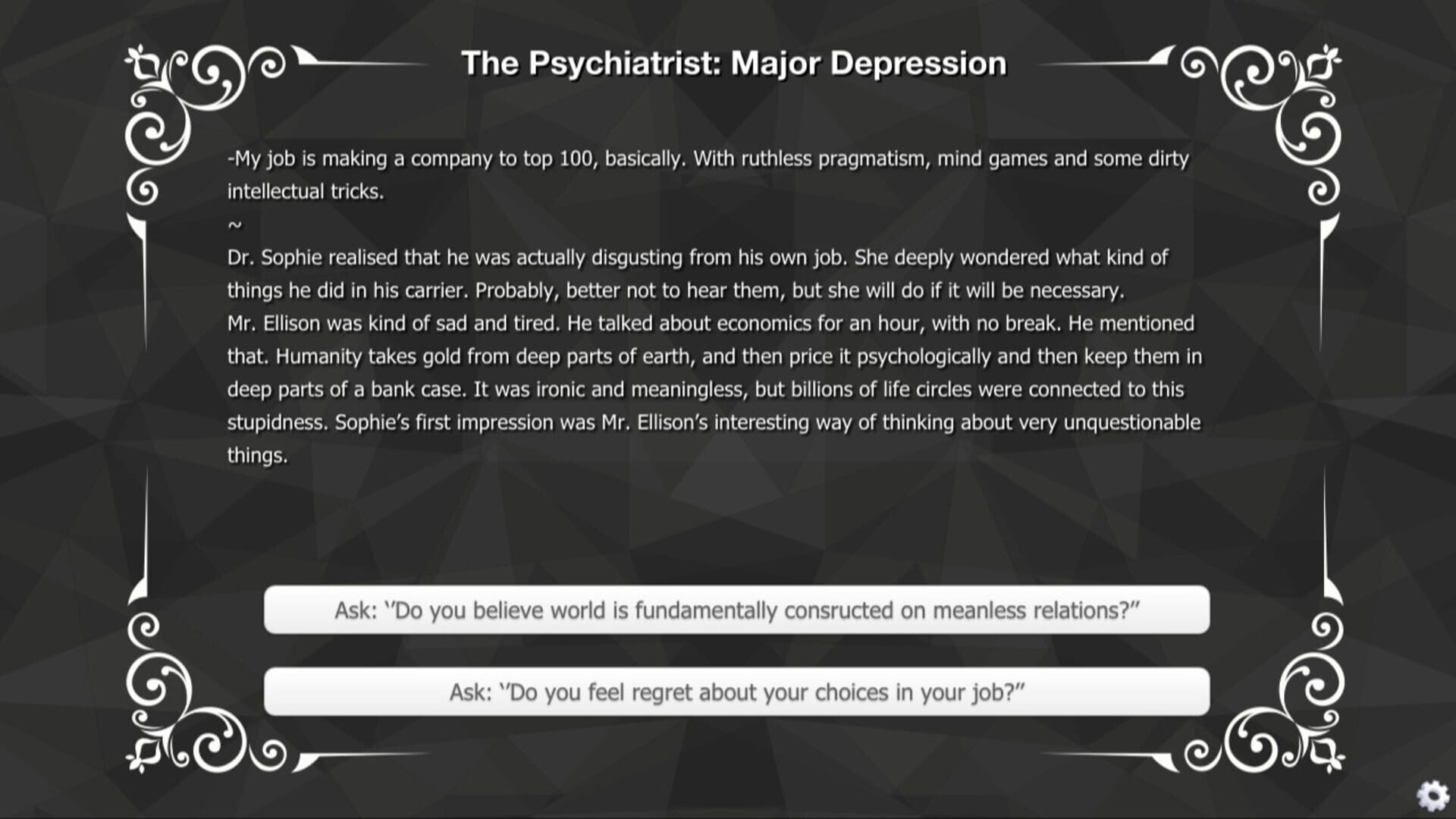 The Psychiatrist: Major Depression - Screenshot