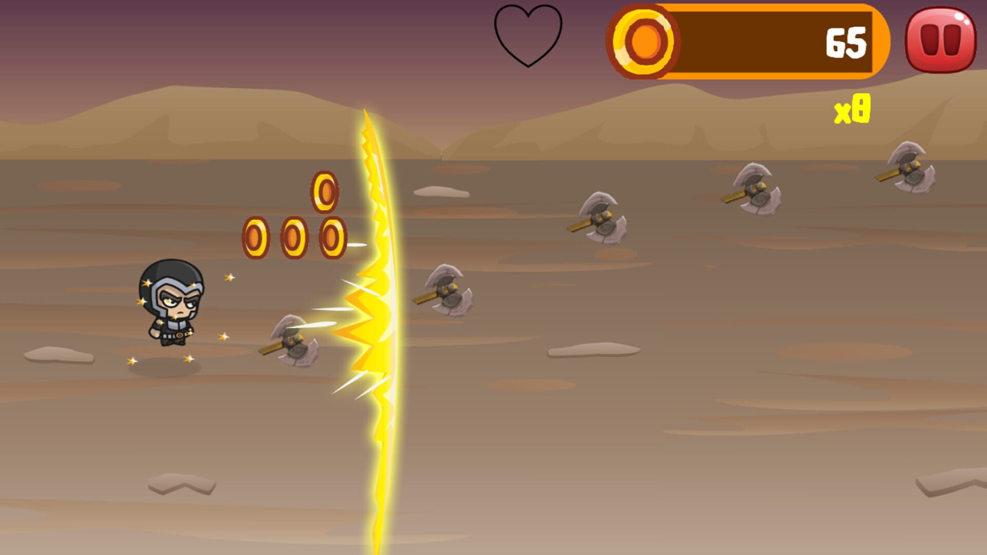 Brave knight runner - Screenshot