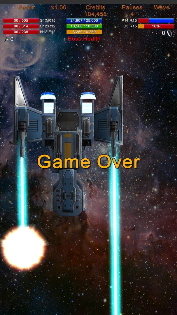 Retro Space Shooter - Screenshot
