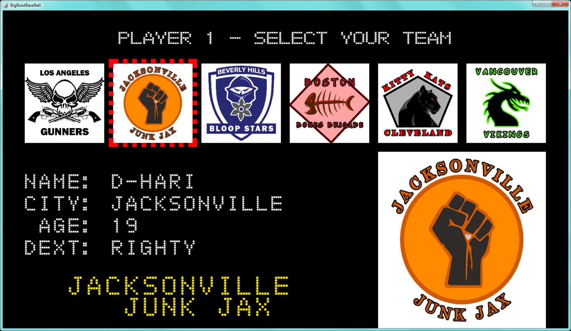 Big Boot Baseball - Screenshot