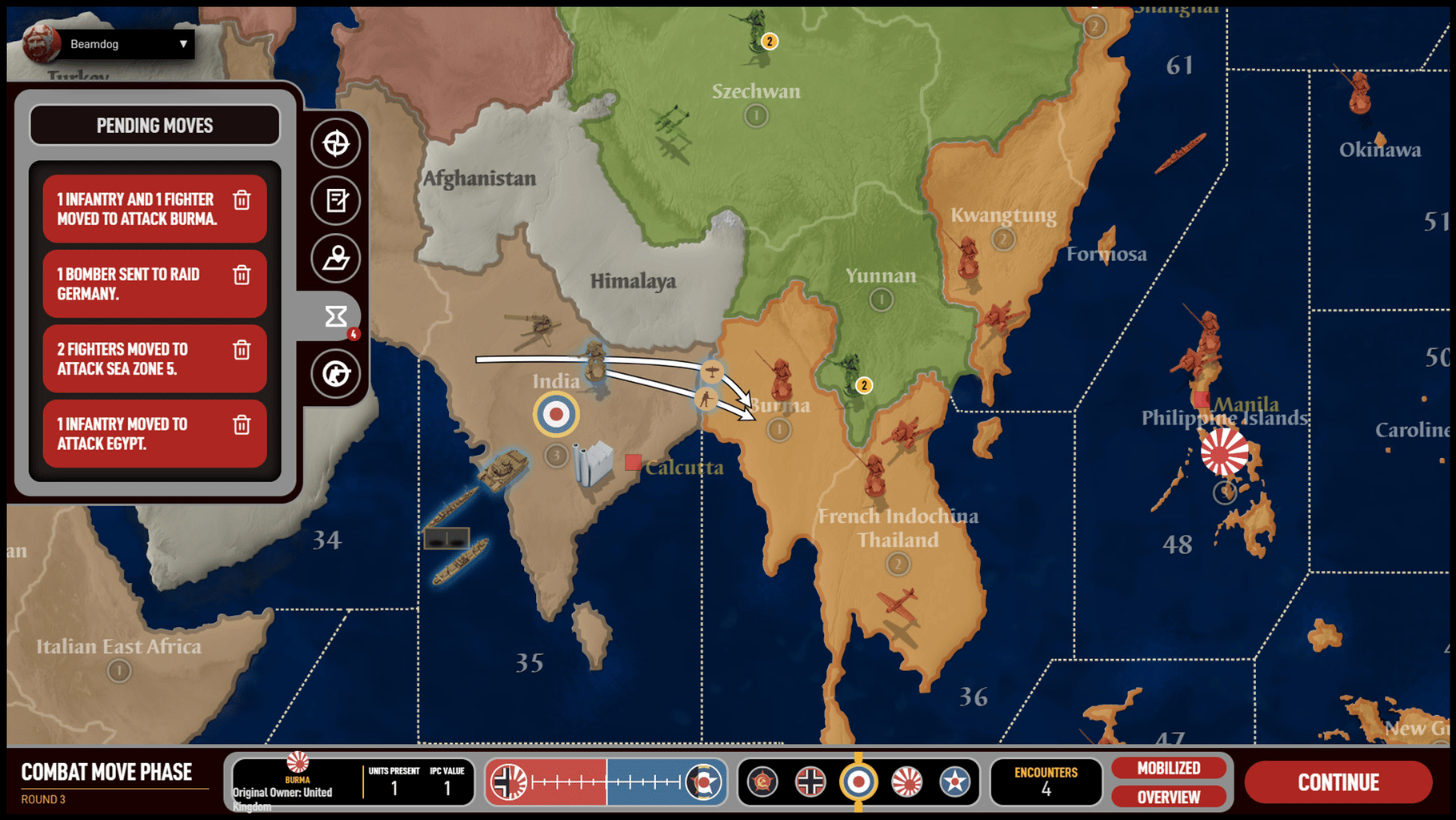 Axis & Allies 1942 Online screenshot