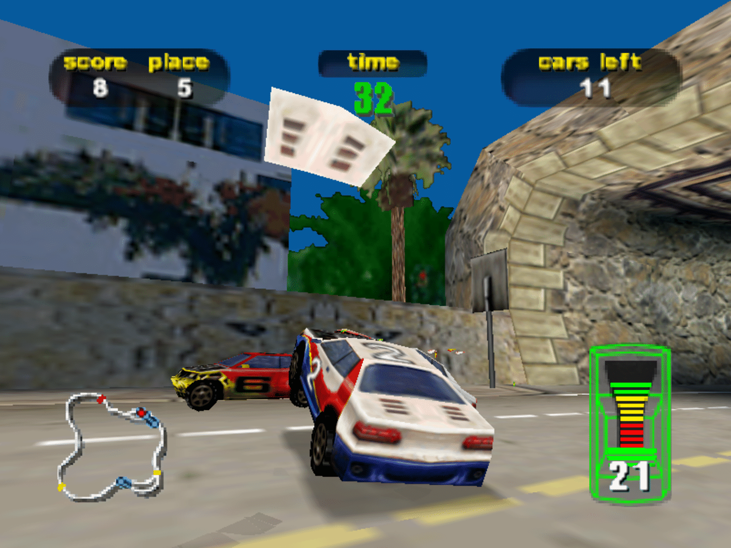 Destruction Derby 64 screenshot