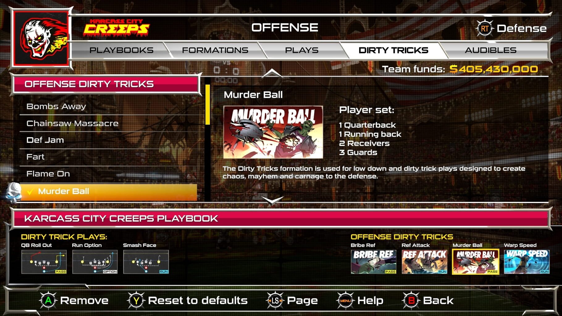 Mutant Football League: Dynasty Game Mode screenshot