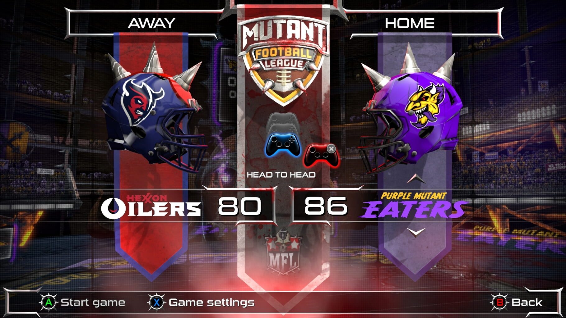 Captura de pantalla - Mutant Football League: Purple Oil Pack