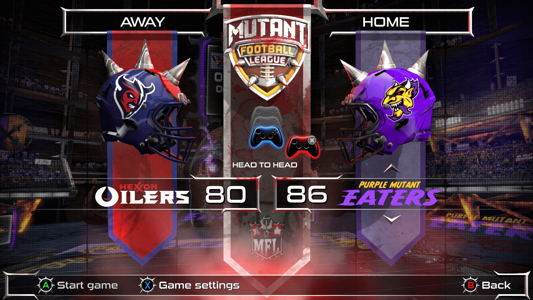 Mutant Football League: Purple Oil Pack screenshot