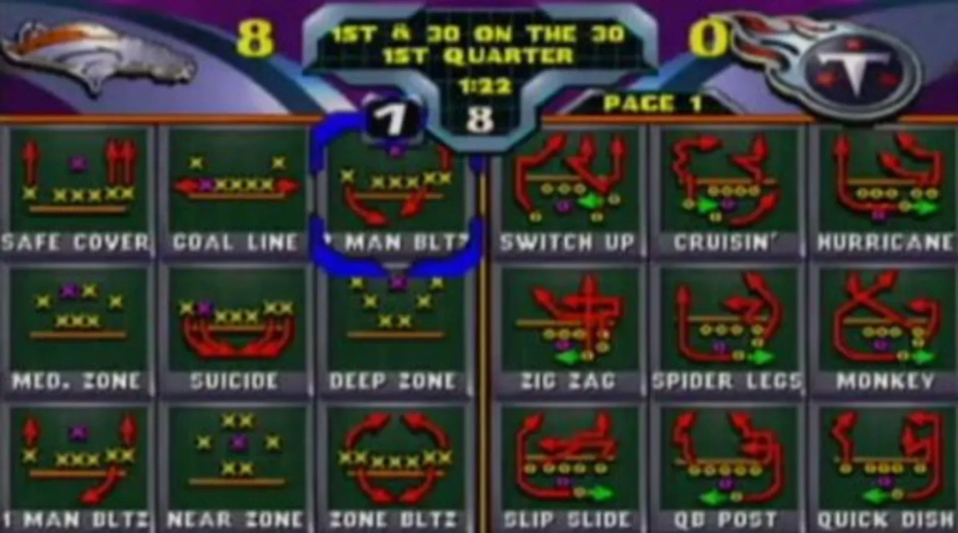 Captura de pantalla - NFL Blitz 2000