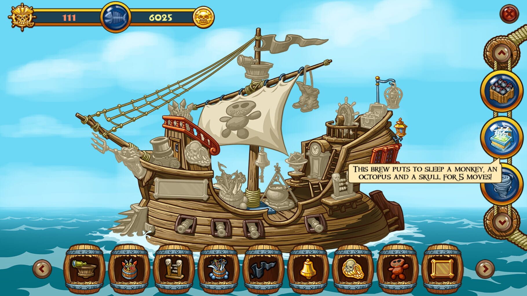 Match Three Pirates! Heir to Davy Jones screenshot