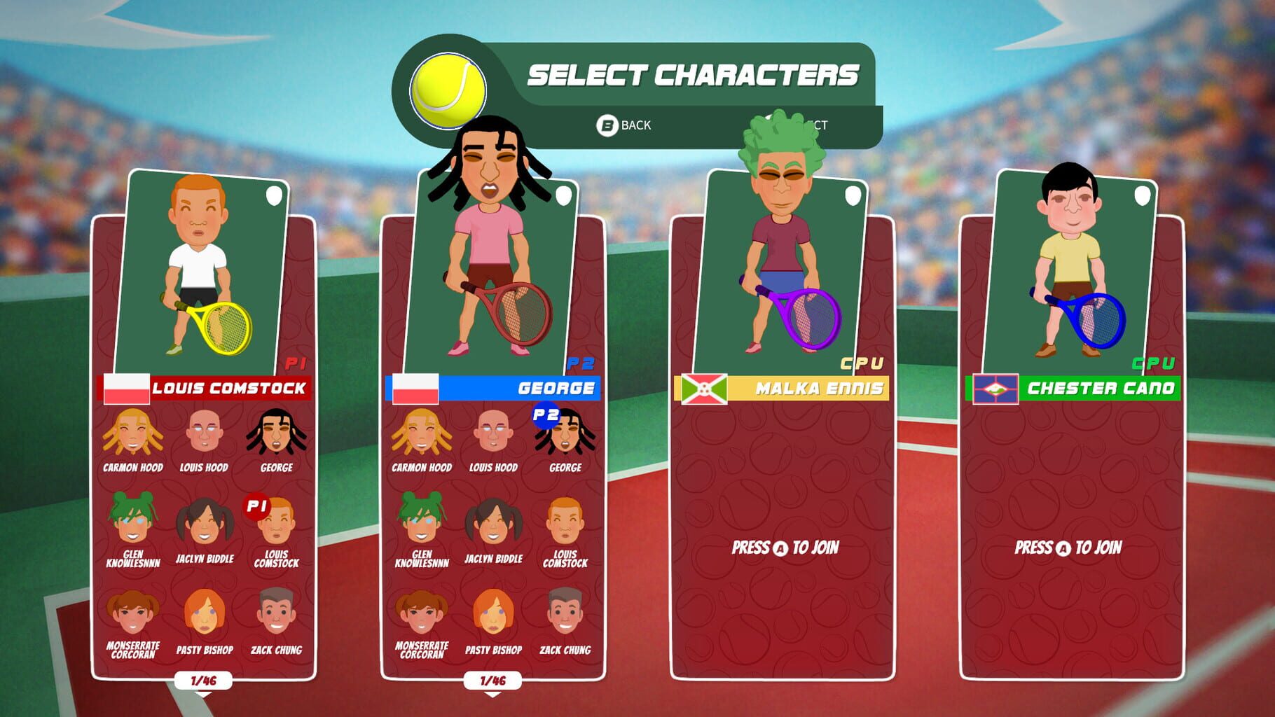 Super Tennis Blast screenshot